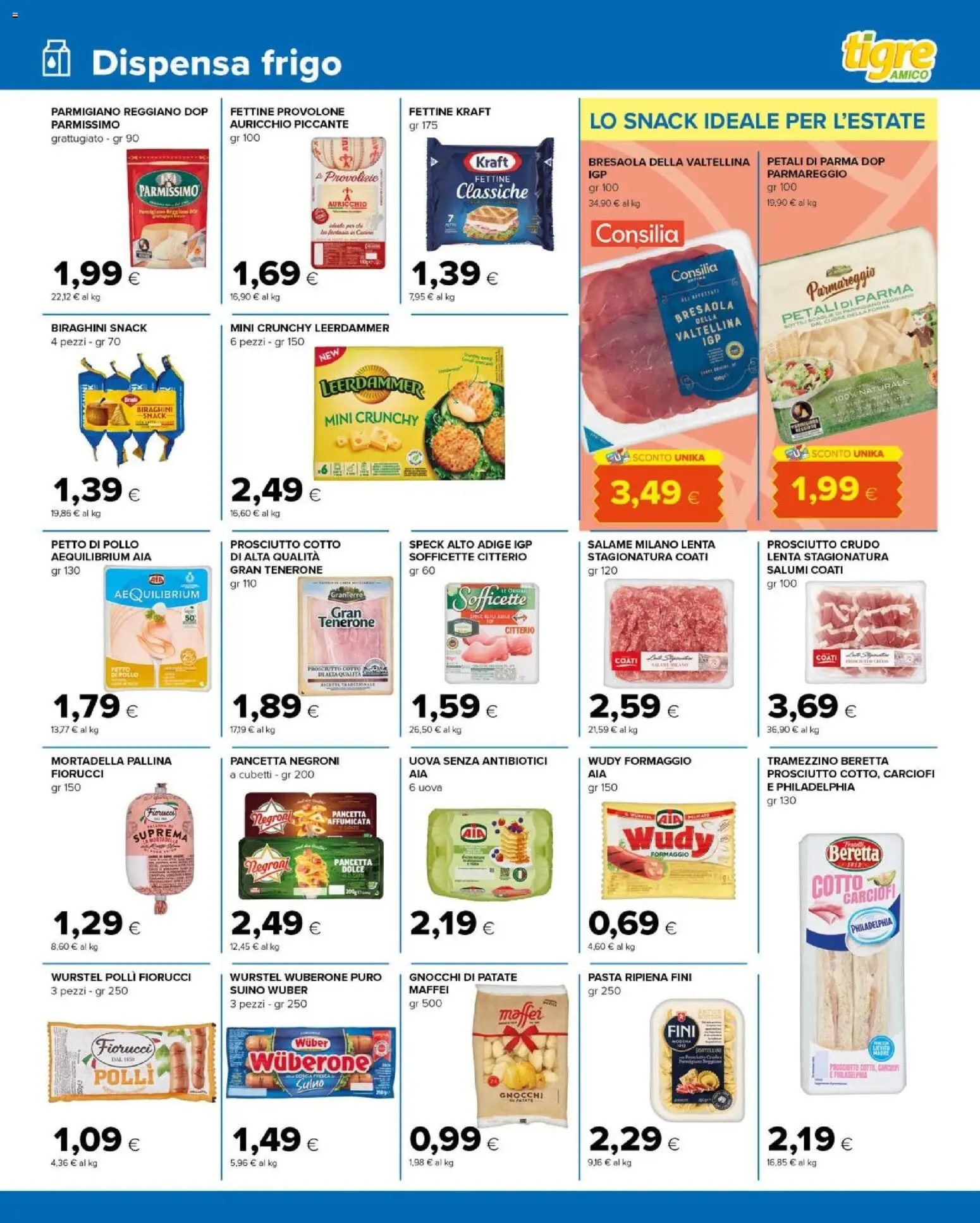 Volantino Tigre del 29/07/2026 | Pagina: 7 | Prodotti: Uova, Pancetta, Suino, Gnocchi