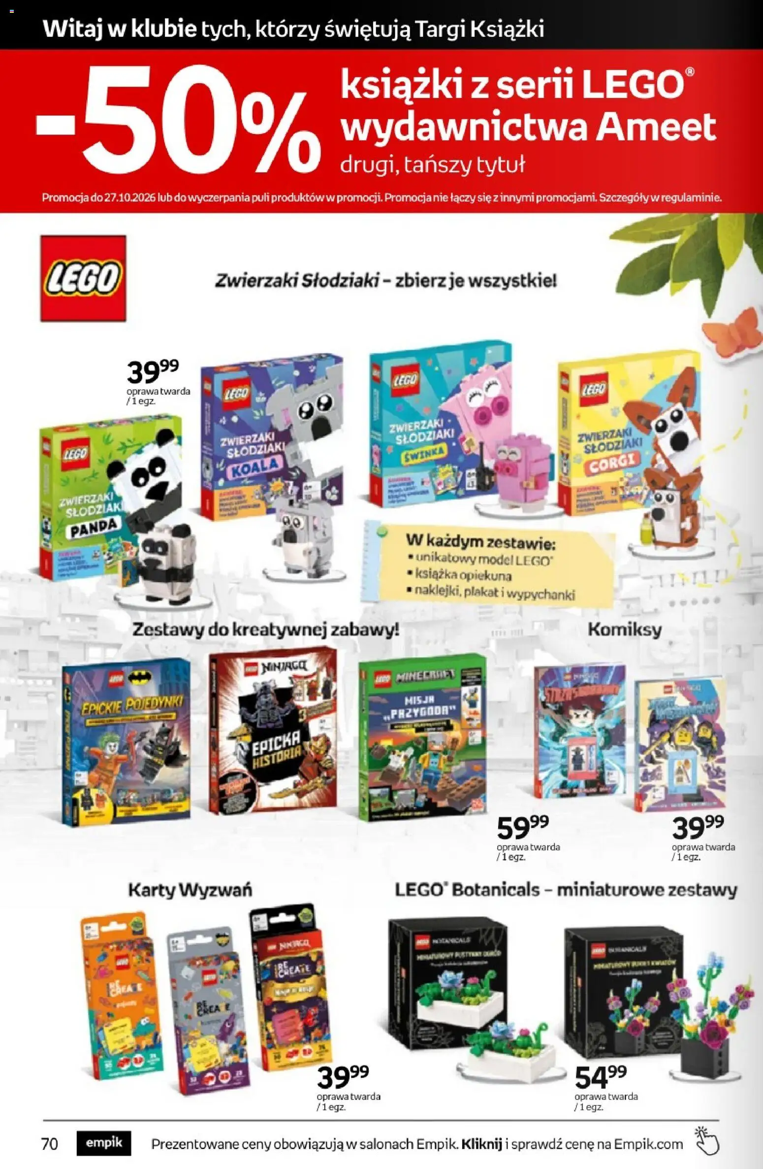 Empik promocje od 14.10.2026 | Strona: 70 | Produkty: Lego, Książki
