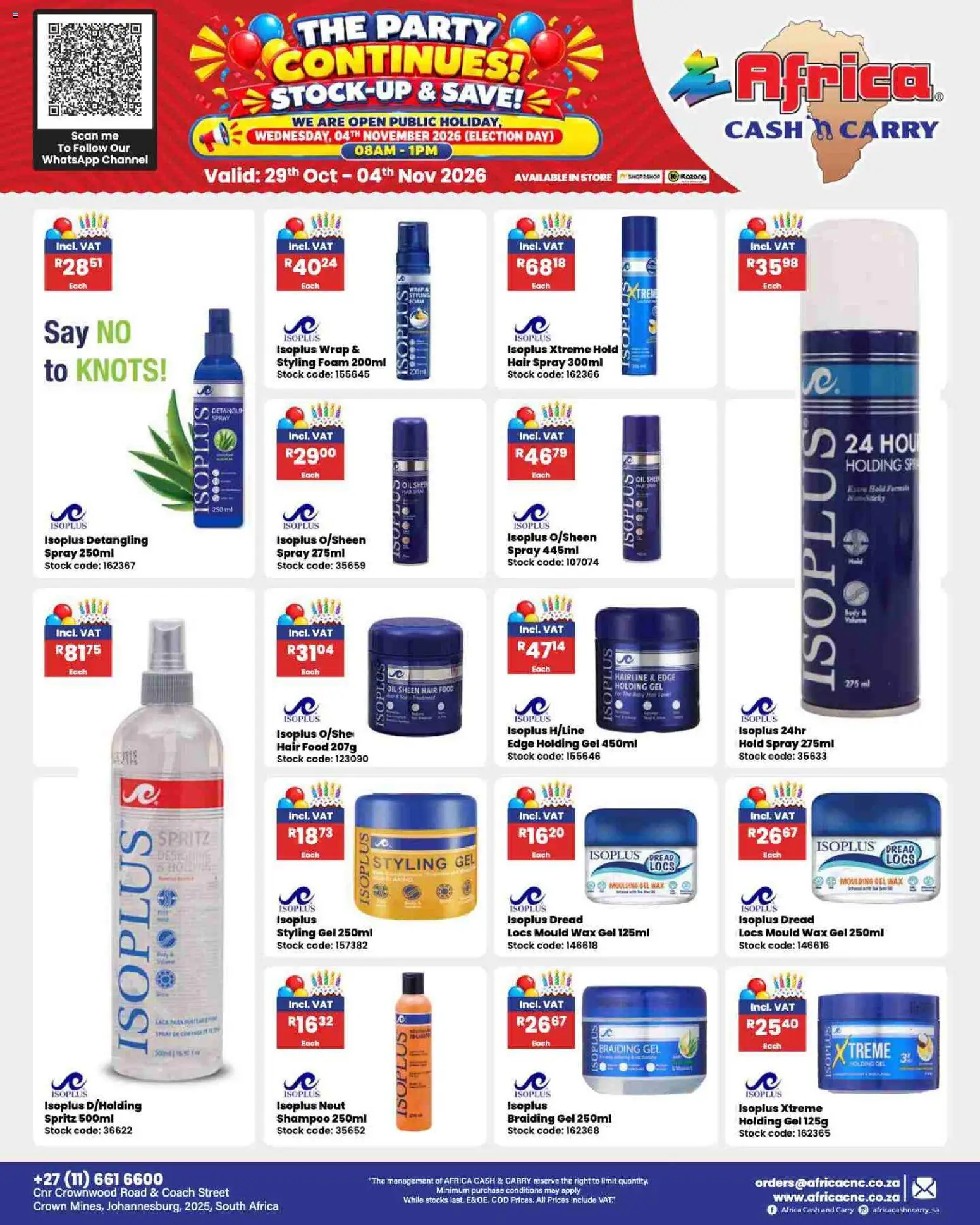 New Africa Cash & Carry catalogue – valid from 29/10/2026 | Page: 128