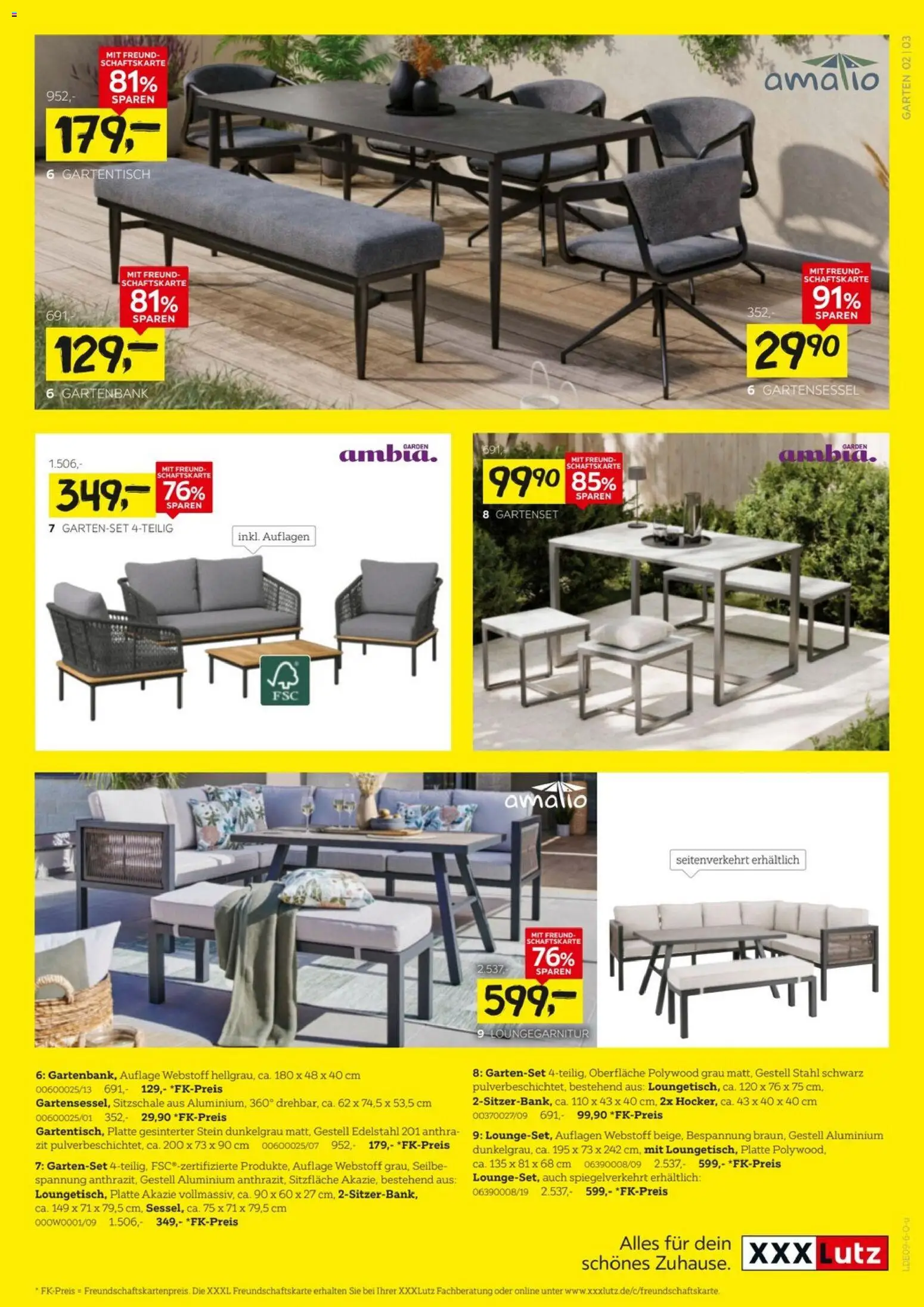 XXXLutz Gartenmöbelabverkauf – gültig ab 12.09.2026 | Seite: 3