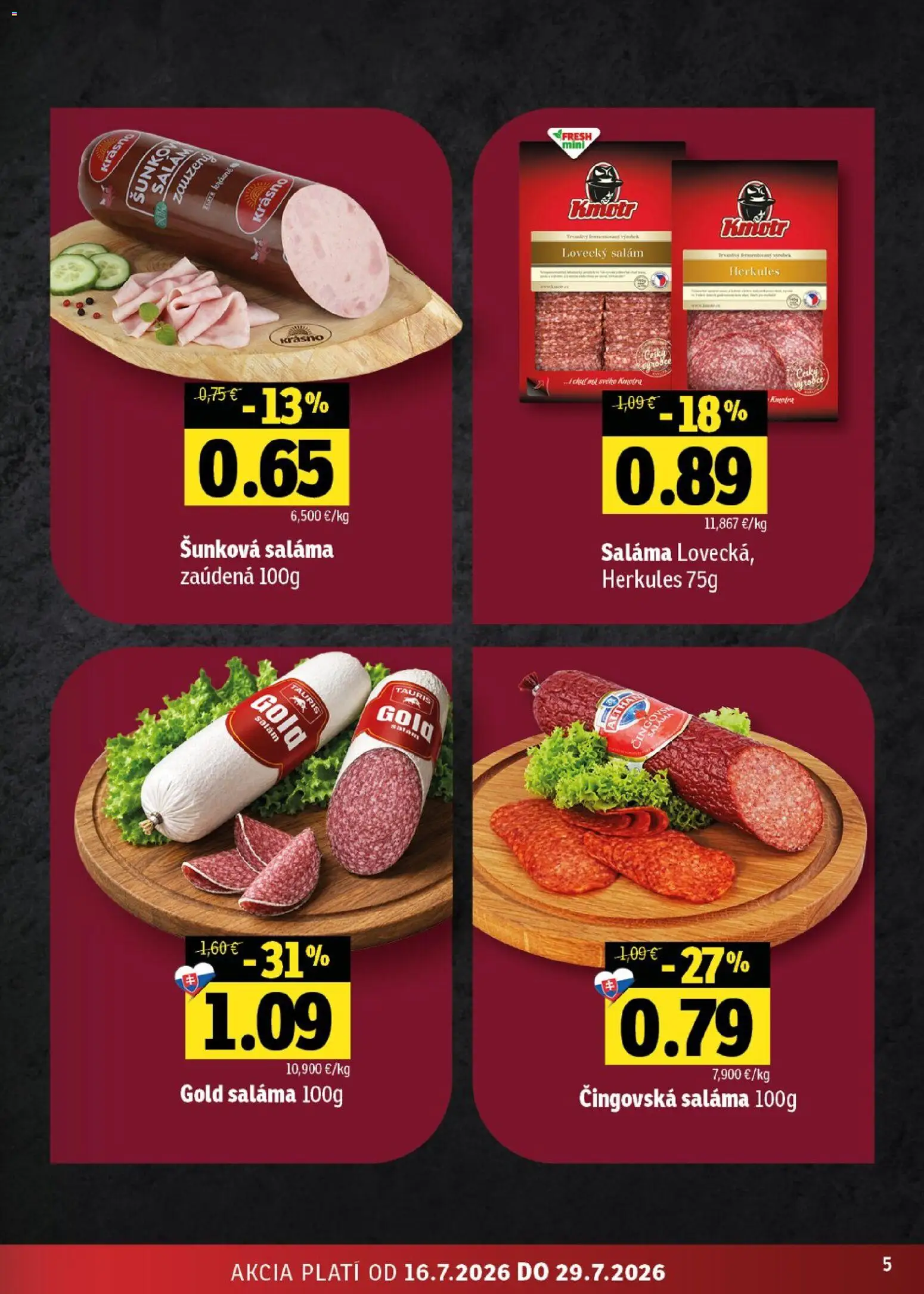 Nové Fresh akcie – leták je platný od 16.07.2026 | Strana: 5