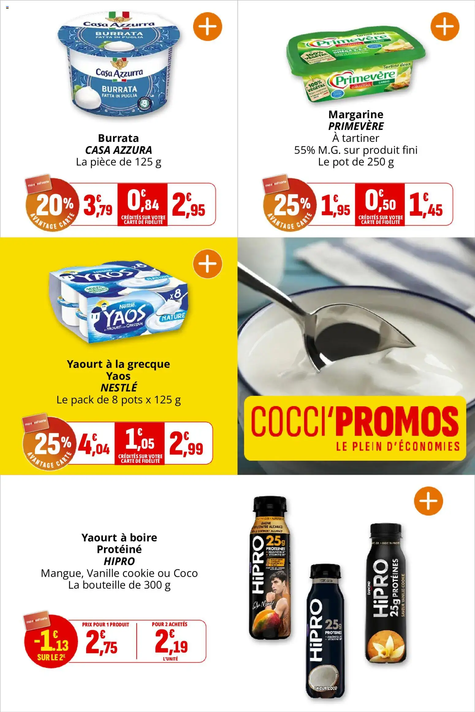 {H1} | Page: 8 | Produits: Vanille, Margarine, Coco, Burrata