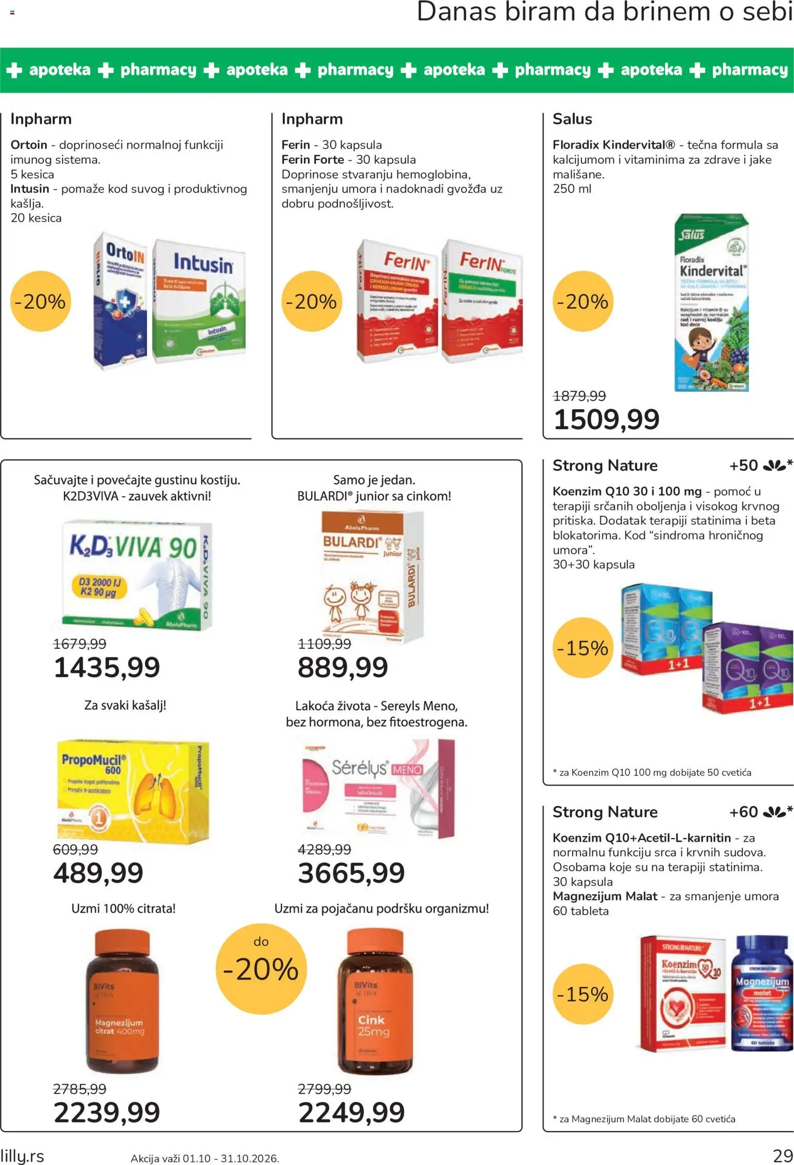 Lilly drogerie katalog - važi od 01.10.2026 | Strana: 29 | Proizvode: Kapsula