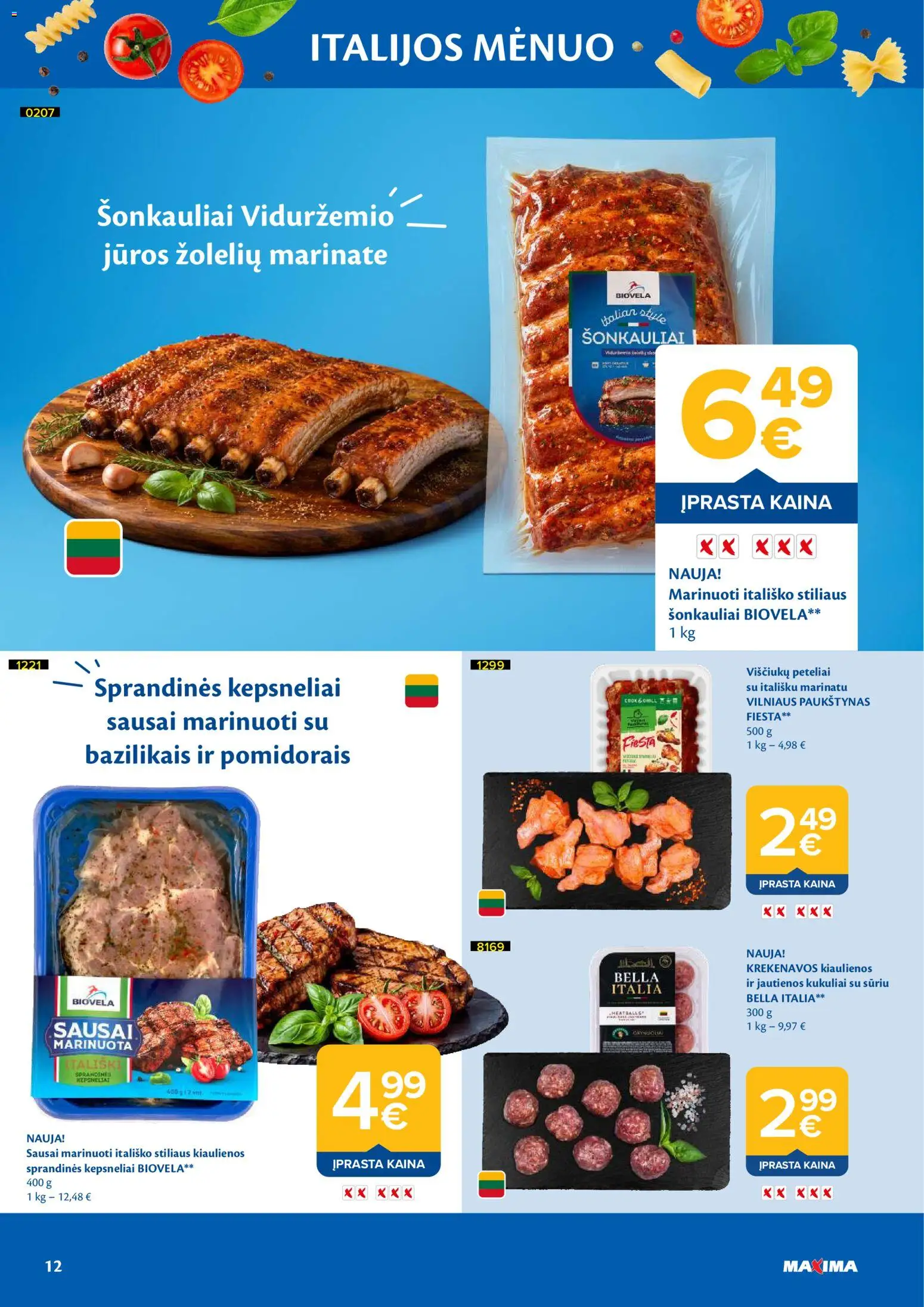 MAXIMA akcijos nuo 2026.08.04 | Puslapis: 12 | Prekių: Kiaulienos, Jautienos