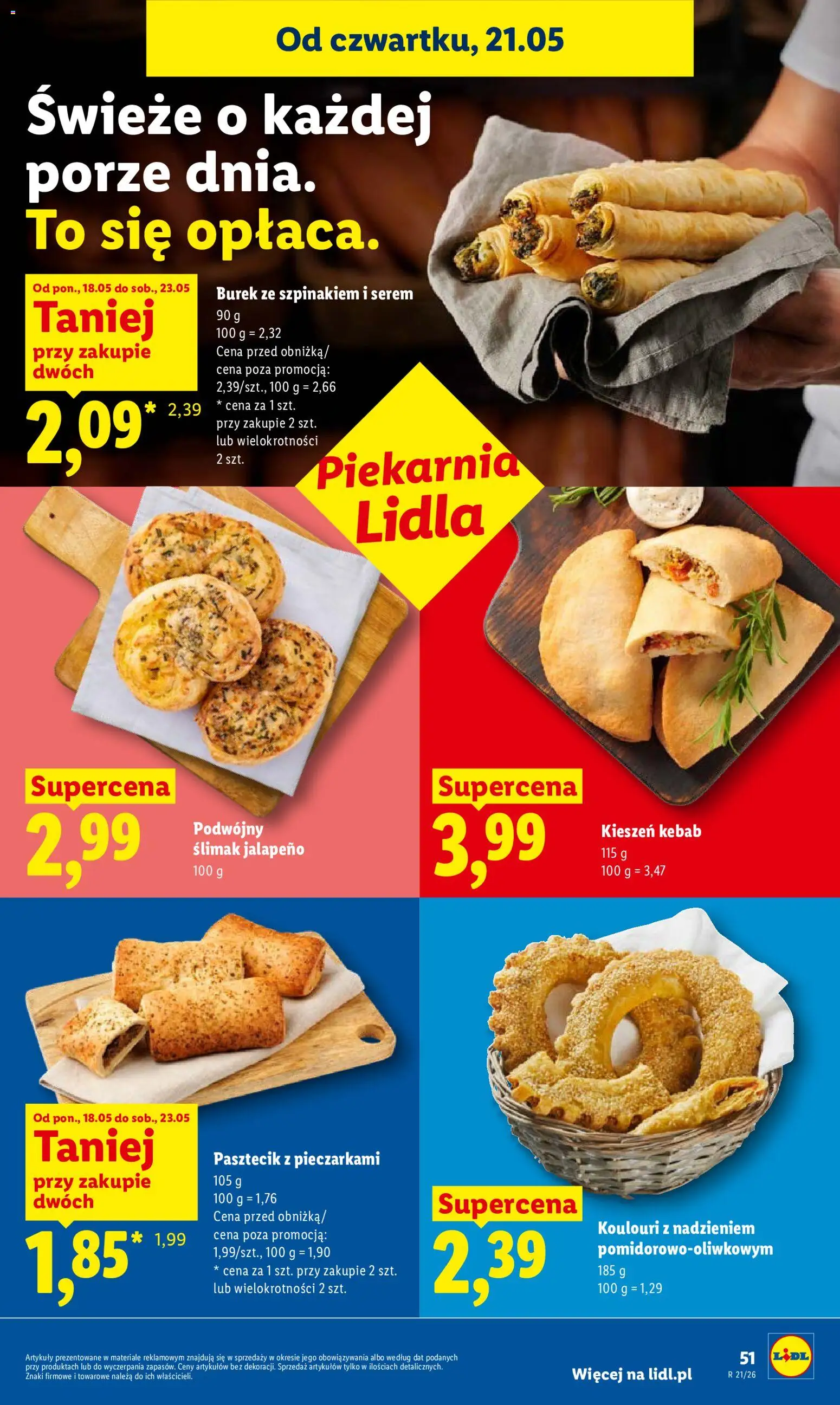 Lidl Polsko leták od 21.05.2026 | Strana: 53 | Produkty: Kebab, Burek
