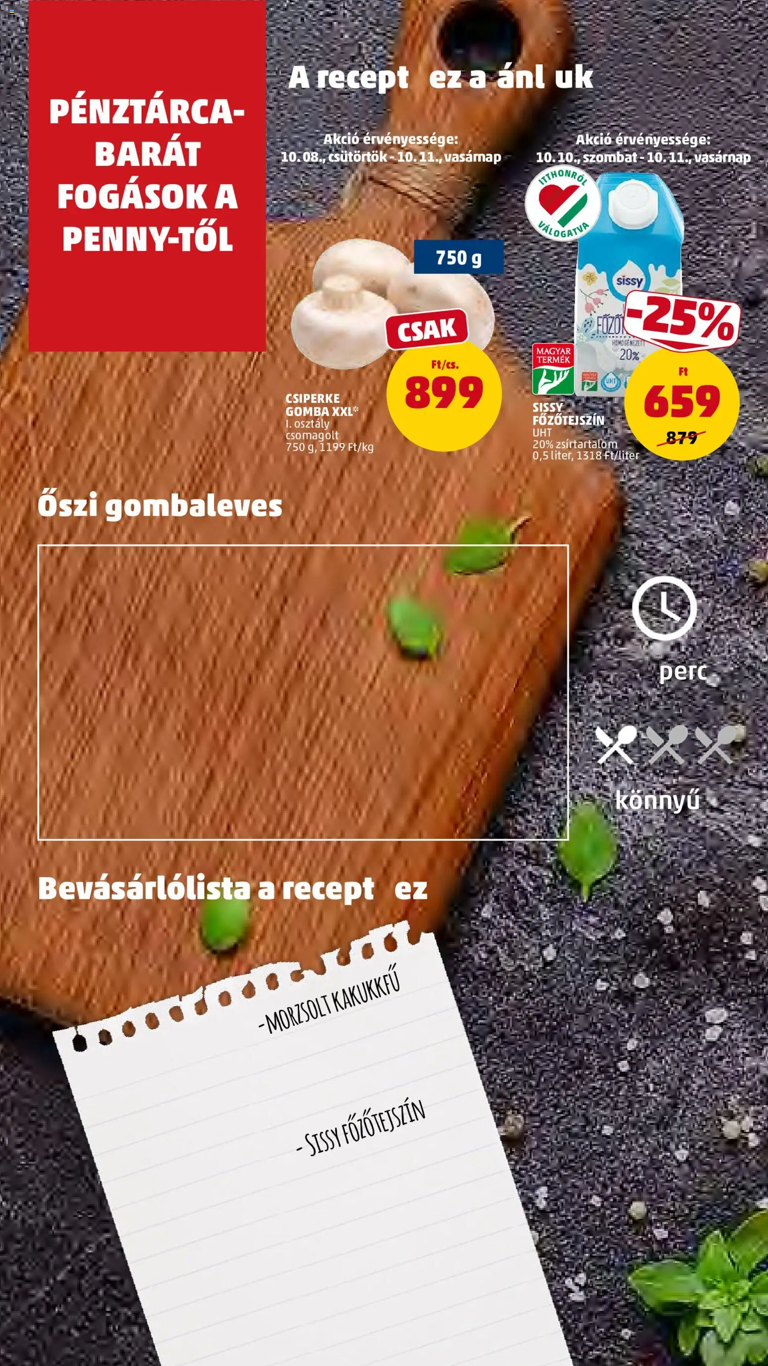 PENNY akciós ujság - amely érvényes a következő dátumtól: 2026.10.08. | Oldal: 12