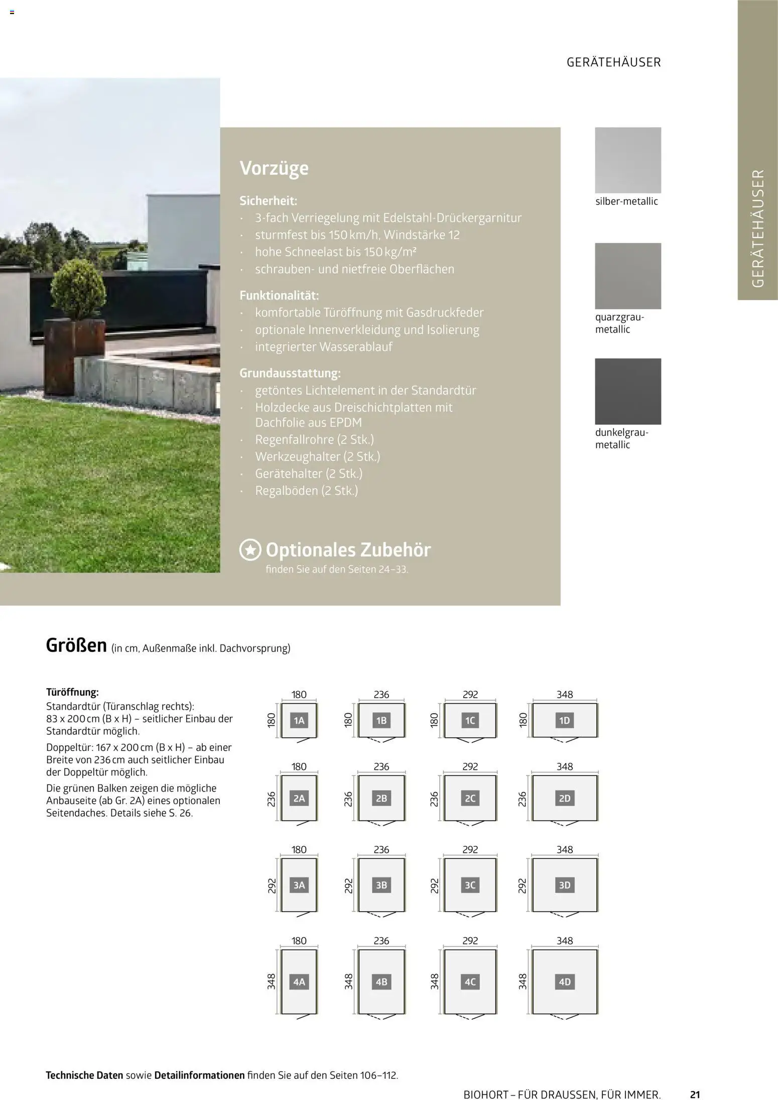 Dehner Biohort – Metall für Garten & Terrasse – gültig ab 01.01.2026 | Seite: 21