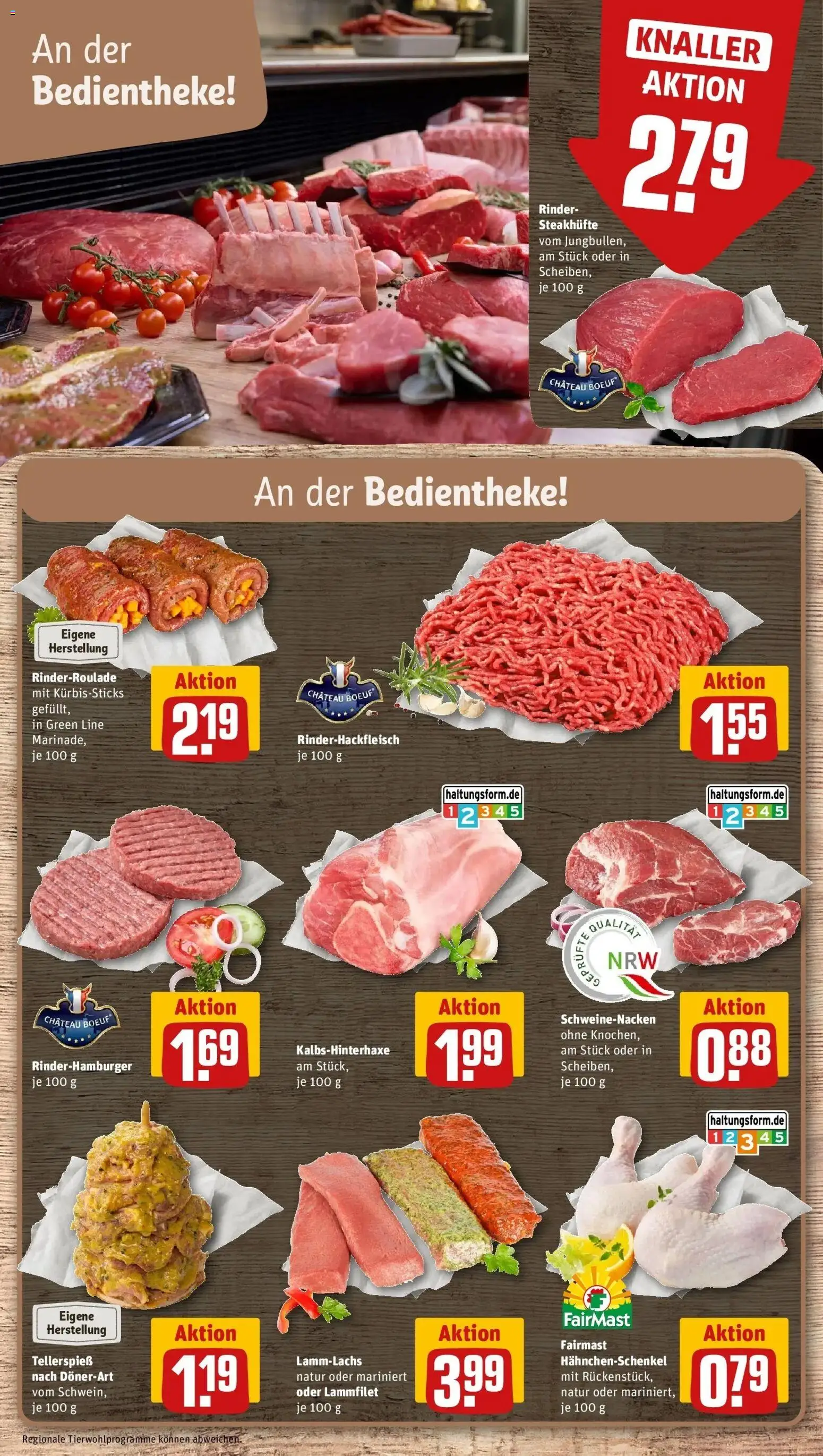 REWE Prospekt ab 28.09.2026 zum Blättern » Angebote | Seite: 14 | Produkte: Hahnchenschenkel, Schweinenacken