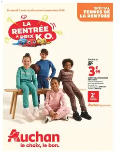 Auchan - Prévisualisation de Auchan Vêtements enfants rentrée valide à partir de 11/08/2026