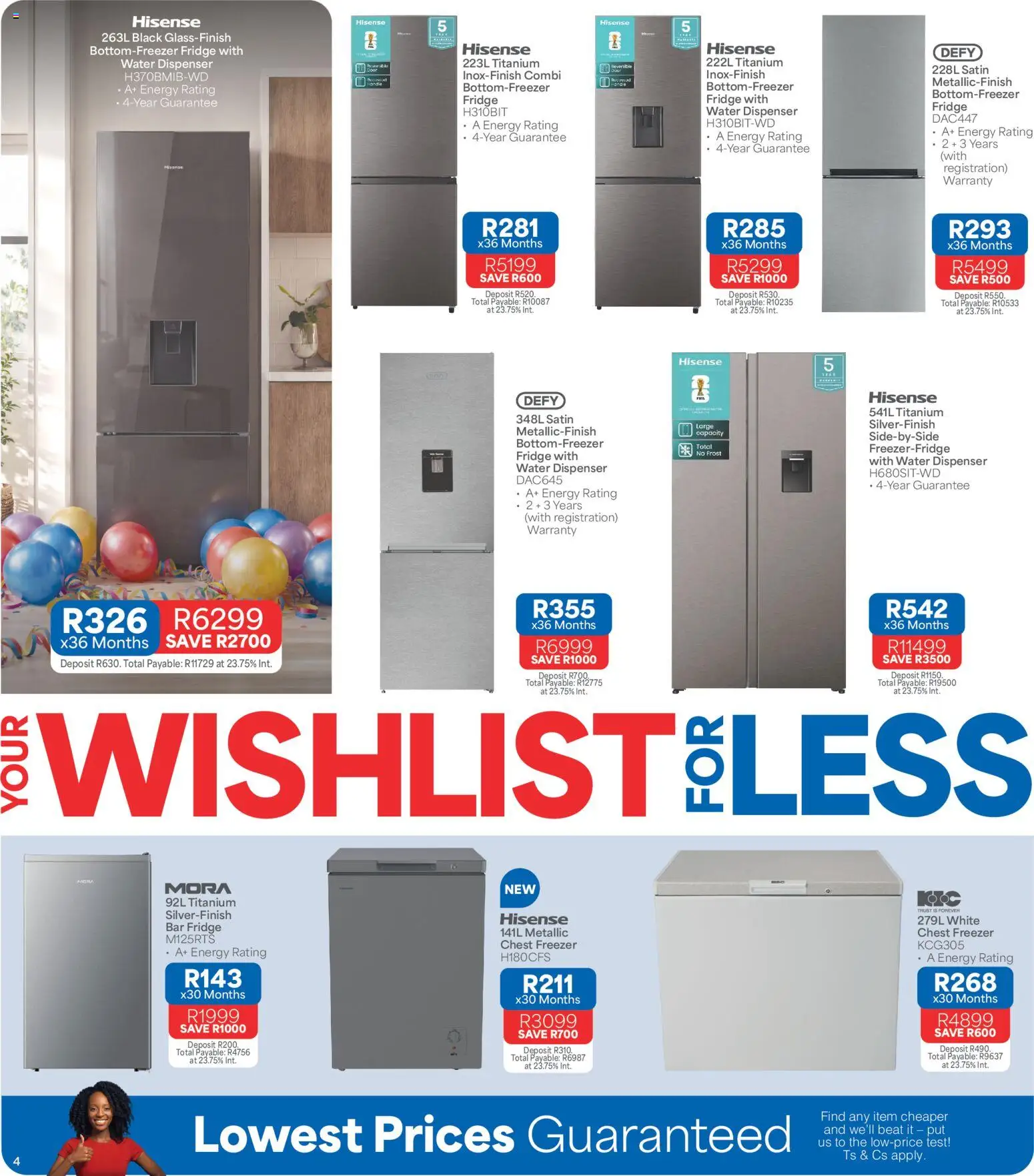 New OK Furniture catalogue – valid from 15.06.2026 | Page: 4 | Products: Freezer, Fridge, Chest freezer, Water