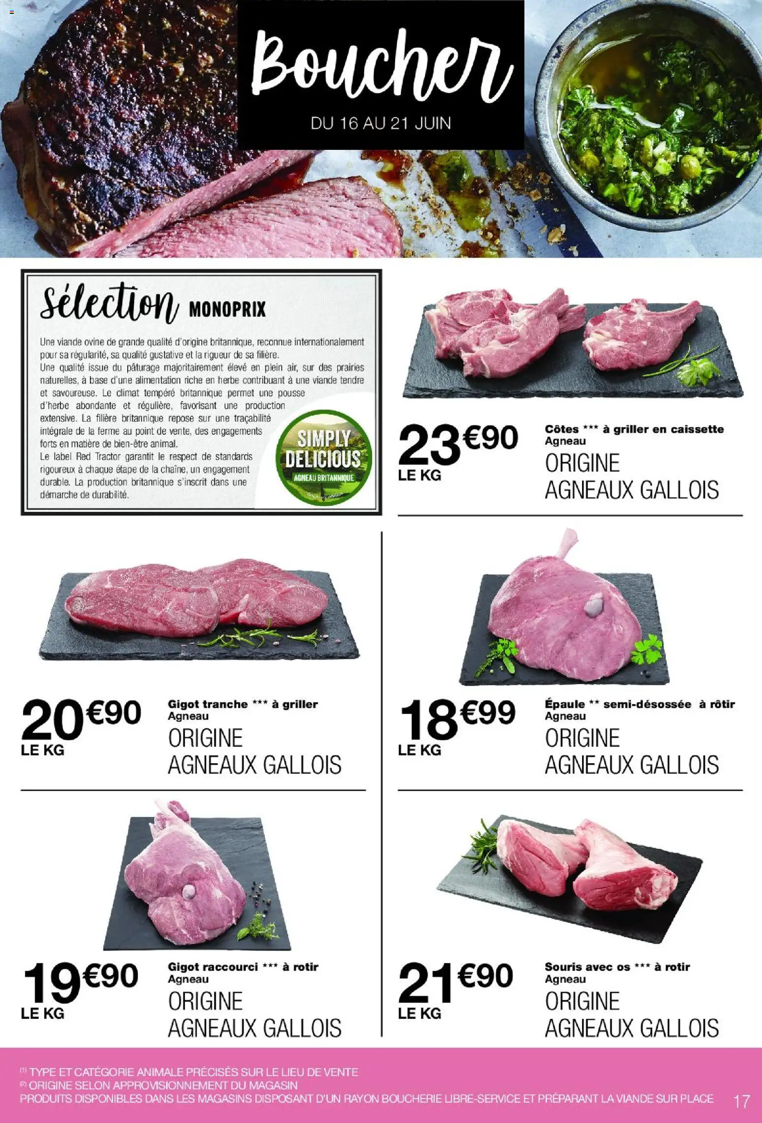 {H1} | Page: 17 | Produits: Souris, Base, Agneau, Viande