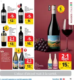 Carrefour market Foire aux vins - Voorbeeld van een folder van Carrefour market, geldig van 09/09/2026 | Pagina: 15 | Producten: La, Parfum