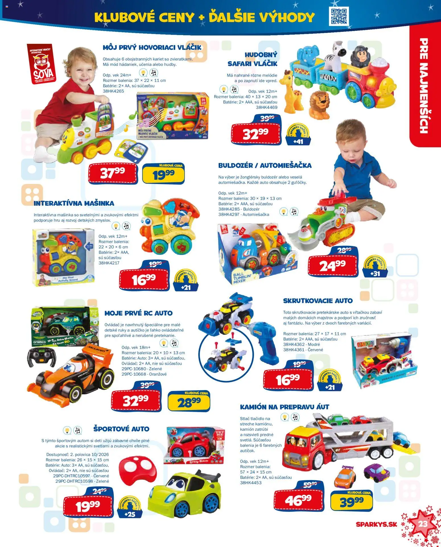 Nové ALLTOYS akcie – leták je platný od 06.10.2026 | Strana: 23 | Produkty: Mixér, Batérie, Hračky