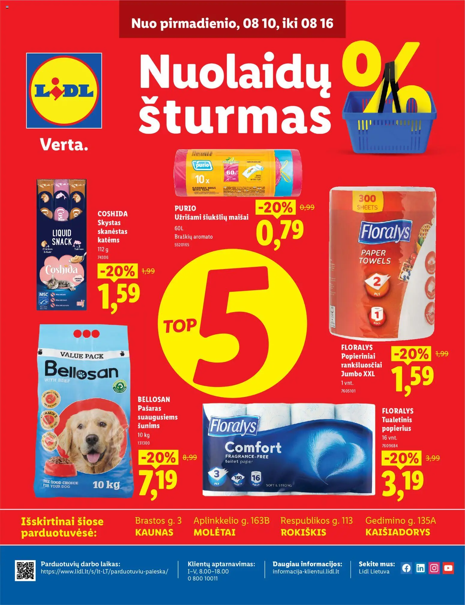 LIDL akcijos nuo 2026.08.10 | Puslapis: 2 | Prekių: Šiukšlių maišai