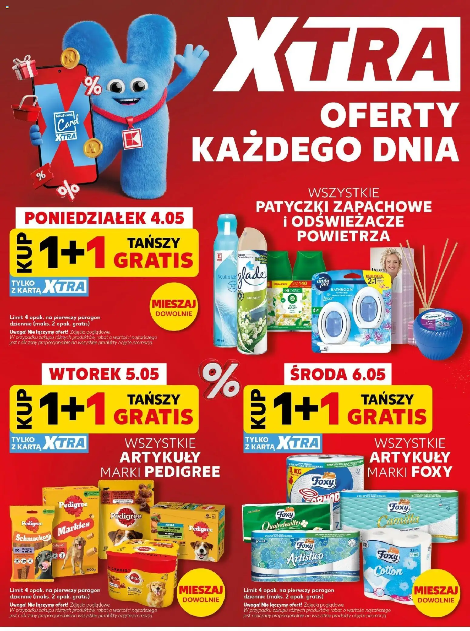 Kaufland gazetka - Mocny start od 04.05.2026 | Strona: 6 | Produkty: Karta, Pedigree, Kwiaty