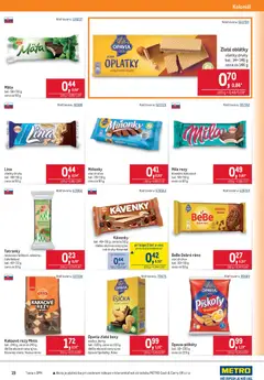 Metro leták platný od 23.09.2026 | Strana: 19 | Produkty: BeBe Dobré ráno, Piškóty, Oblátky, Mila