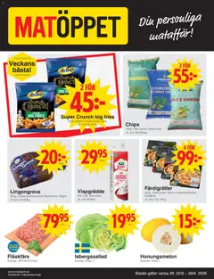 Matöppet erbjudanden - Förhandsvisning av reklamblad från butik Matöppet aktuell från 22/06/2026