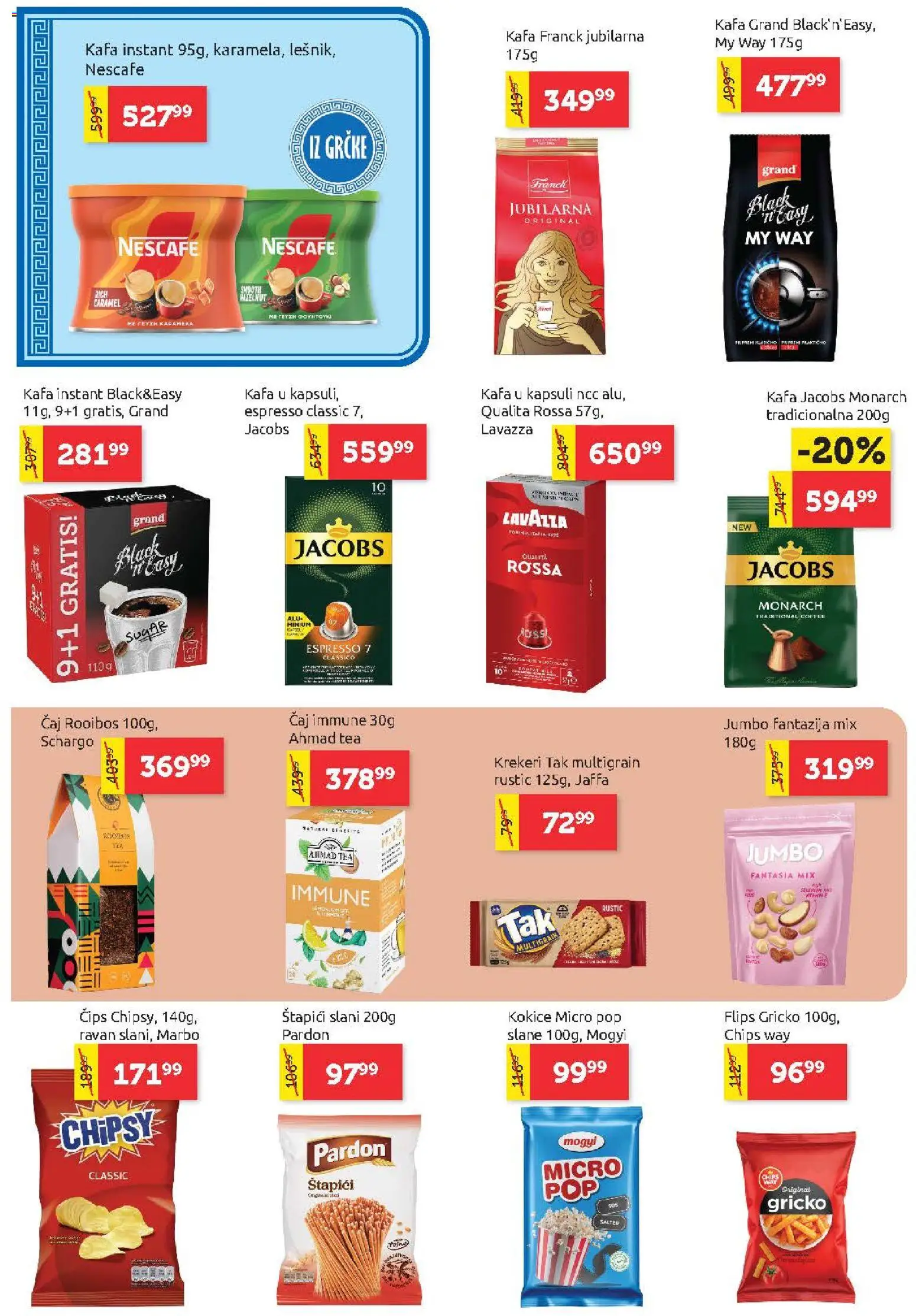 SuperVERO katalog - važi od 17.09.2026 | Strana: 14 | Proizvode: Kokice, Krekeri, Nescafé, Lavazza