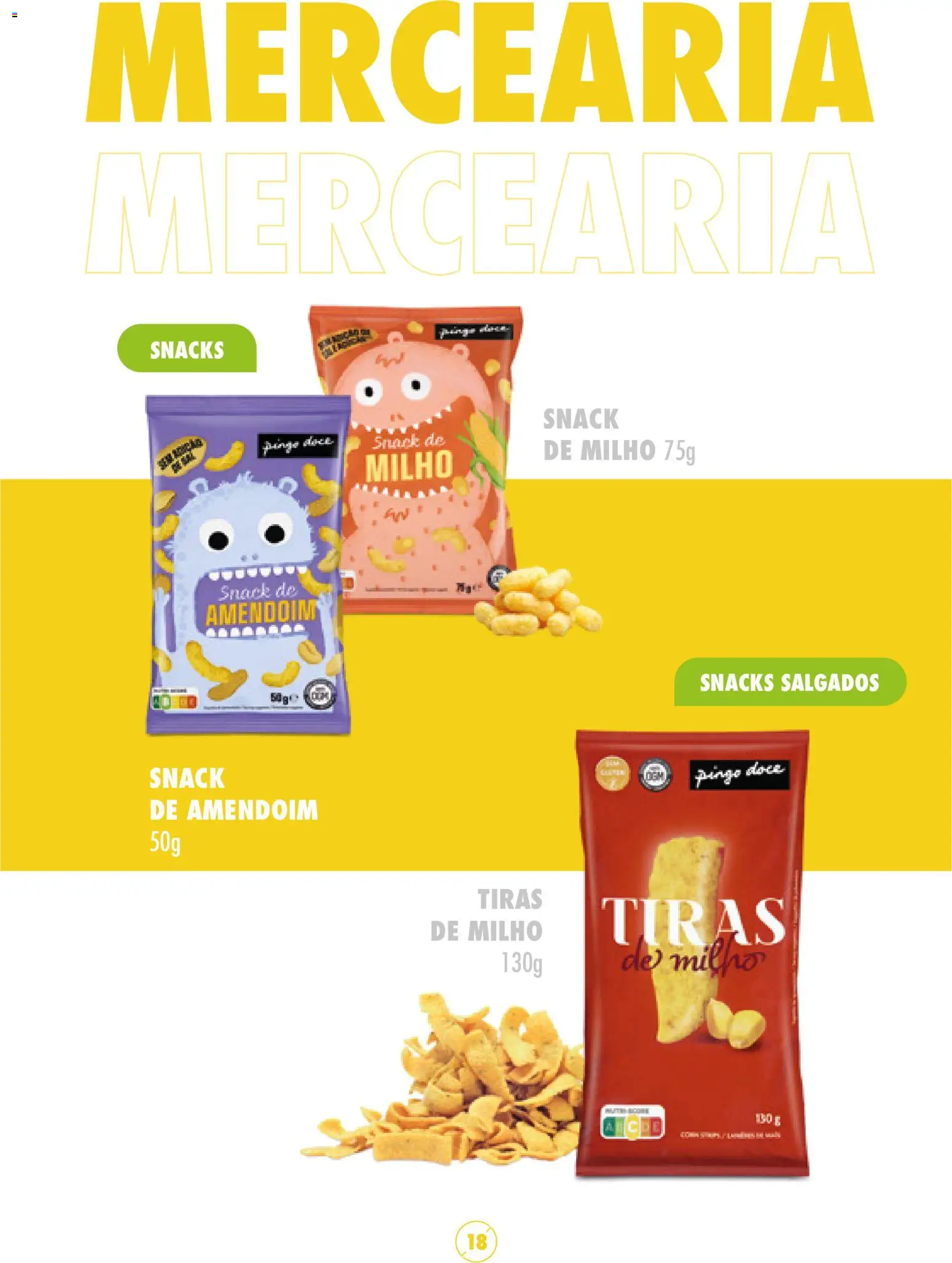 Pingo Doce Sem Glúten │ válido de 16/05/2024 | Página: 18 | Produtos: Mercearia, Snacks, Milho