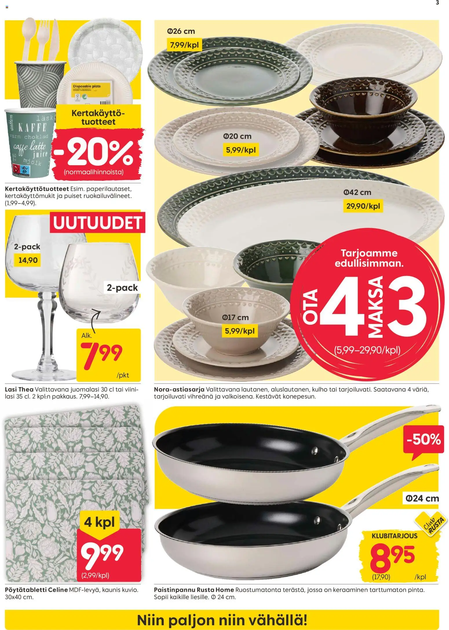 Rusta tarjoukset – voimassa 03/08/2026 alkaen | Sivu: 3