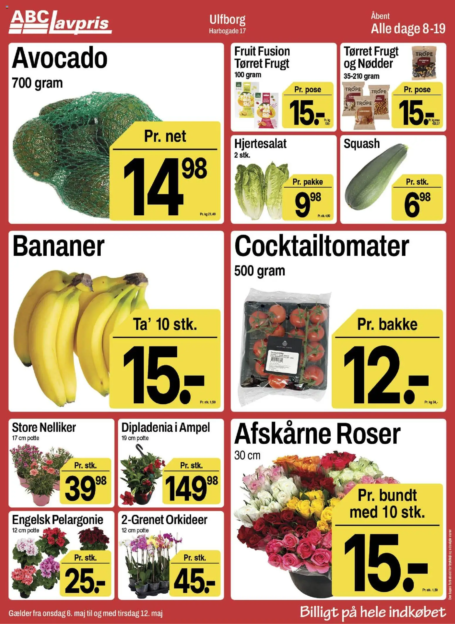 Abc Lavpris tilbudsavis – gyldig fra 06.05.2026 | Side: 3 | Produkter: Nødder, Squash, Avocado, Tørret frugt