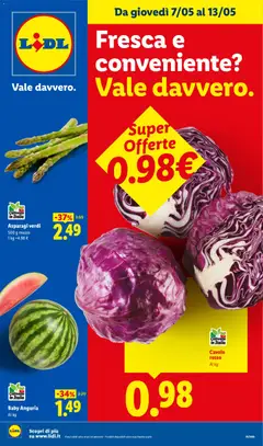 Anteprima del volantino Lidl volantino Fresca e conveniente valido a partire dal 07.05.2026