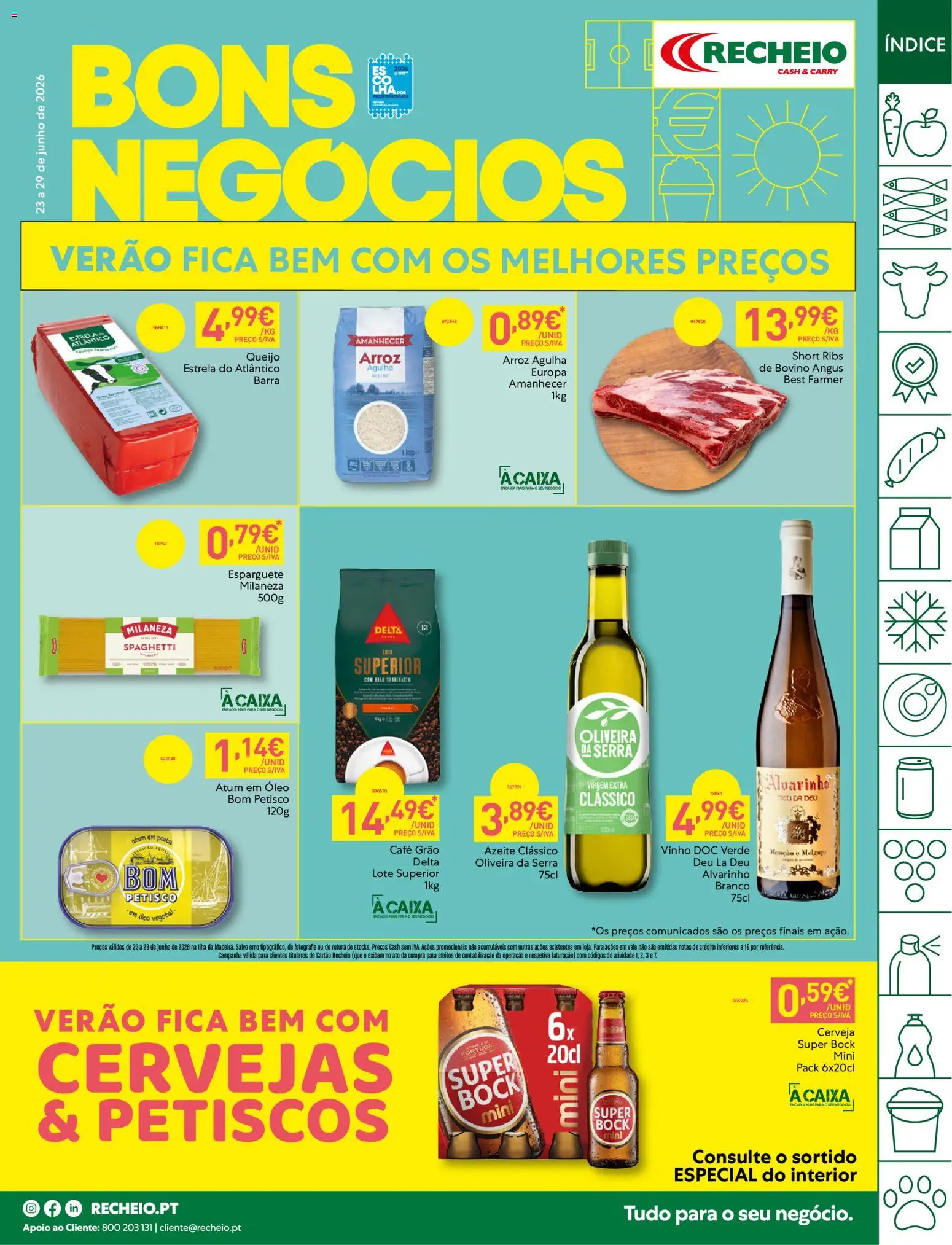Recheio folheto Madeira │ válido de 23/06/2026 | Página: 1 | Produtos: Azeite, Milaneza, Café, Arroz