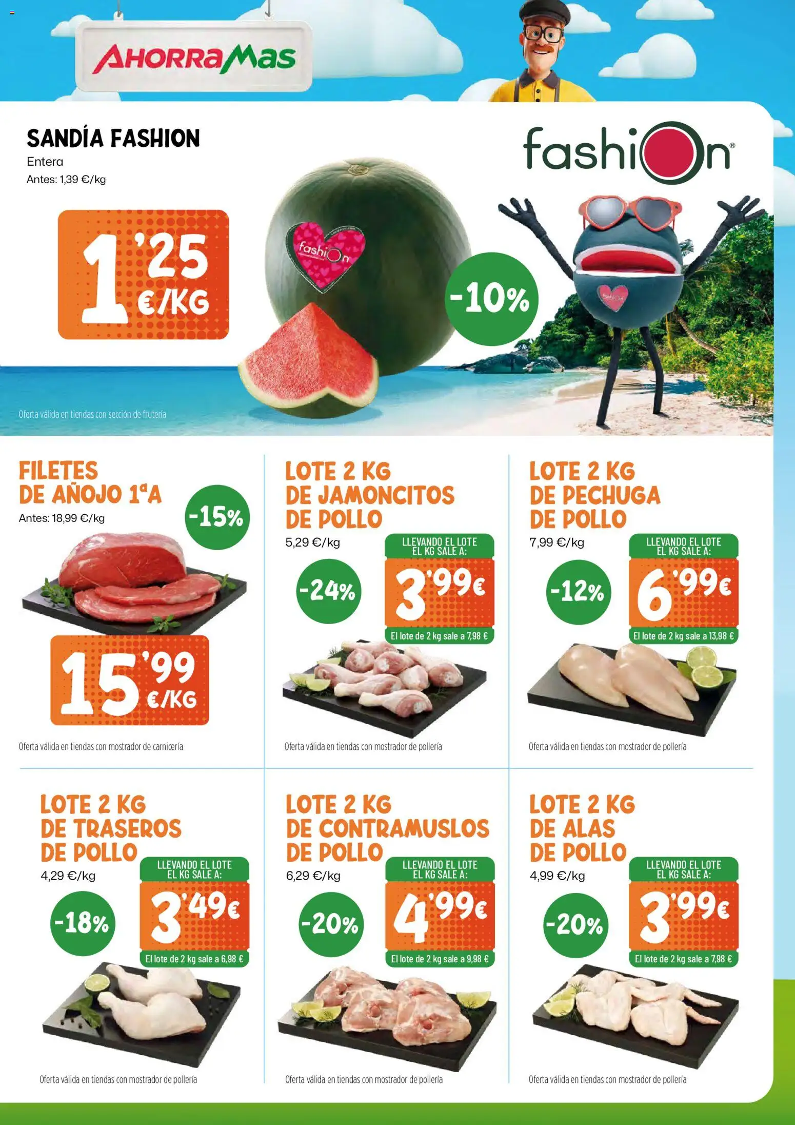 AhorraMas folleto │ válido desde el 27/08/2026 | Página: 3 | Productos: Sandía, Pollo