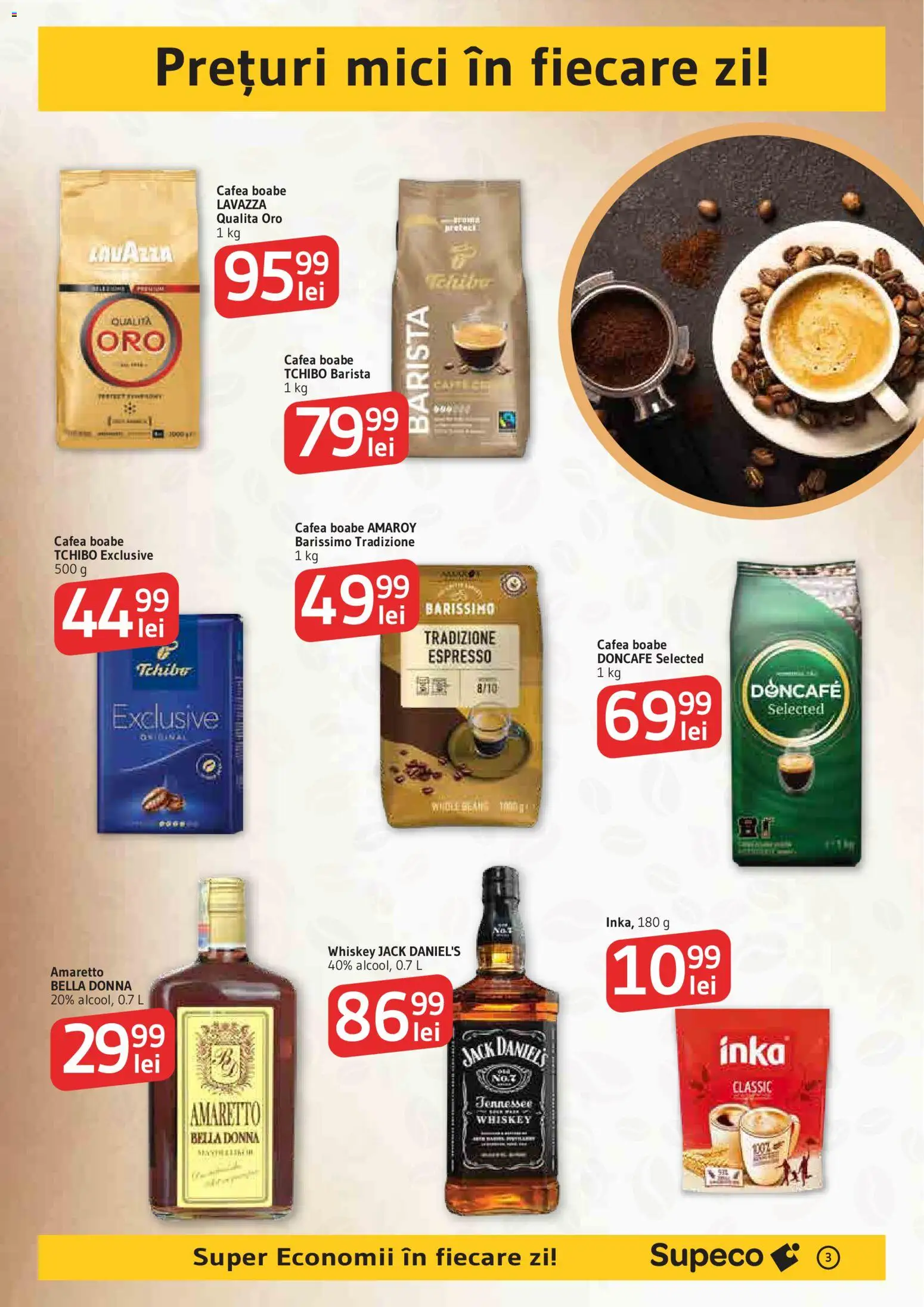 Noul catalog Supeco – valabil de la 27.08.2026 | Pagină: 3 | Produse: Doncafe, Cafea, Bella, Whiskey