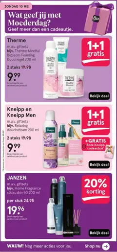 Therme Mindful Blossom Foaming Douchegel 200 ml, m.u.v. giftsets - Voorbeeld van een folder van Etos, geldig van 04.05.2026 | Pagina: 4 | Producten: Kan, Gel, Douchegel