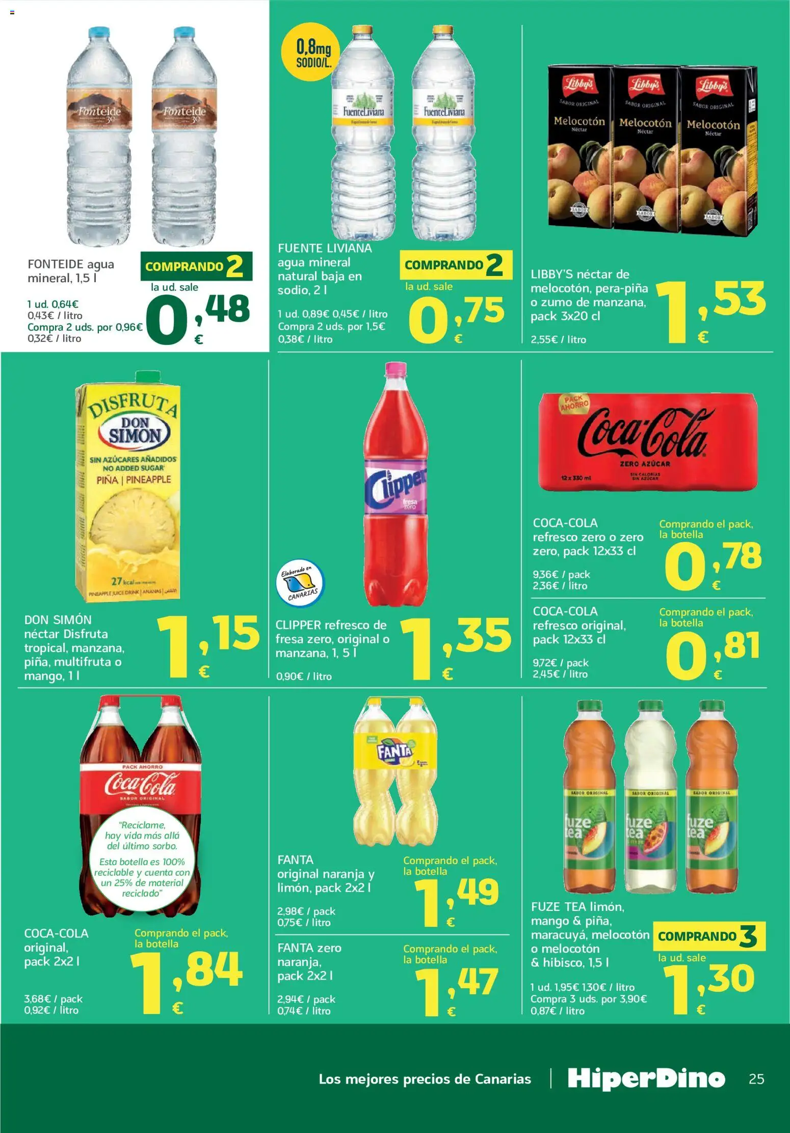 HiperDino folleto │ válido desde el 09/09/2026 | Página: 25 | Productos: Mango, Néctar, Agua, Agua mineral