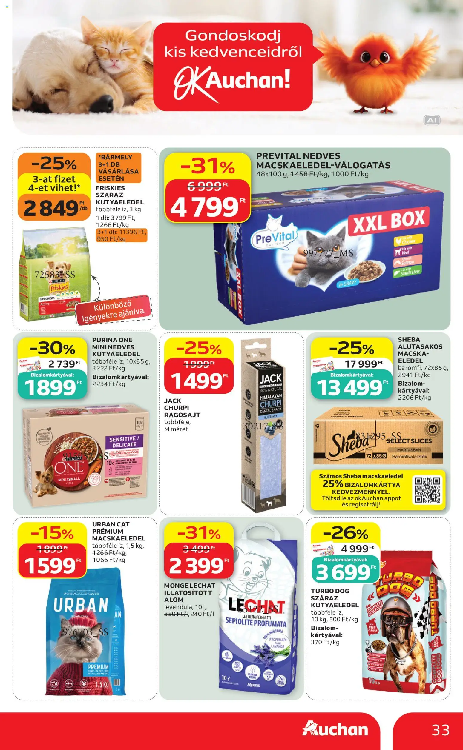Auchan akciós ujság - amely érvényes a következő dátumtól: 2026.09.17. | Oldal: 33