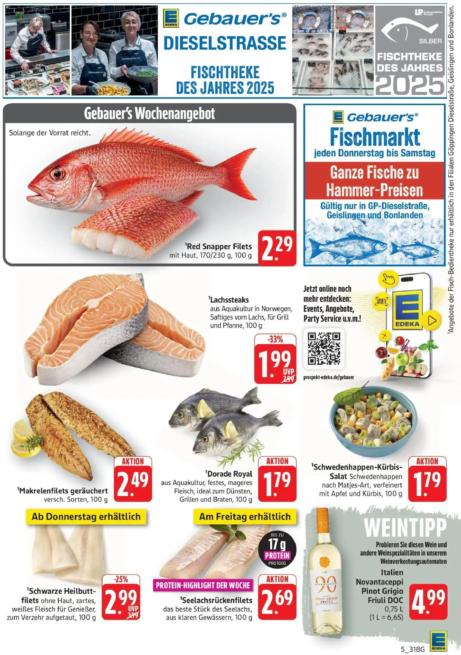 Edeka Prospekt Geislingen (ab 12.10.2026) » Angebote Online | Seite: 5 | Produkte: Grill, Äpfel, Fleisch, Salat