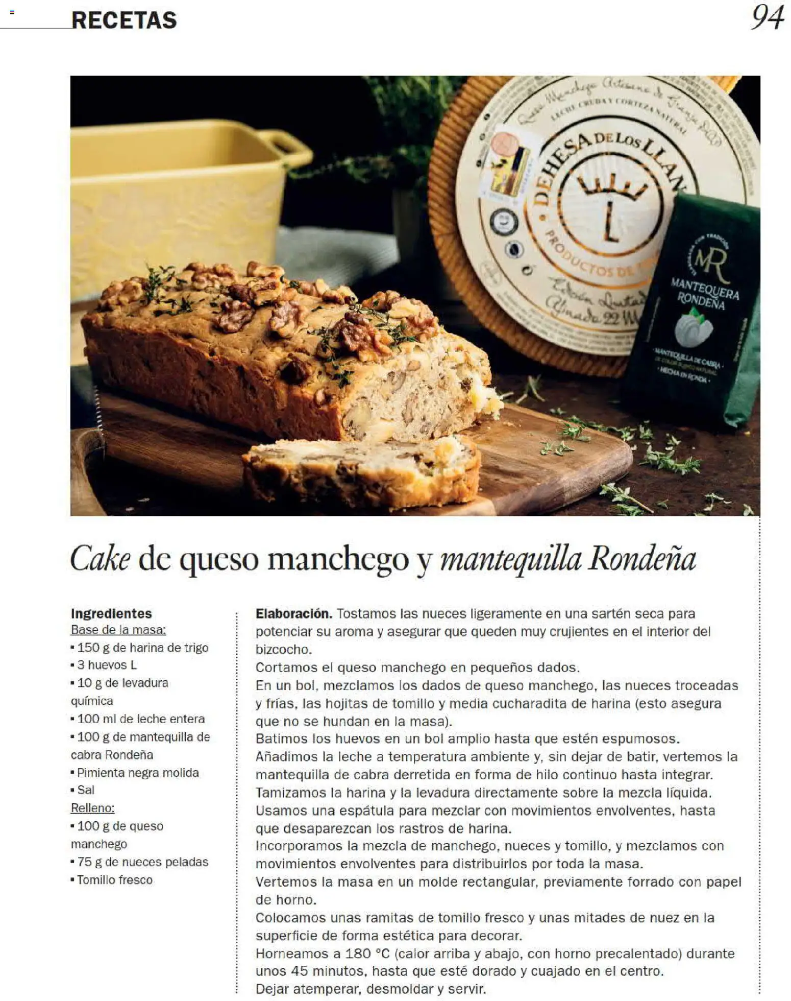 El Corte Inglés Gourmet Magazine │ válido desde el 01/10/2026 | Página: 94 | Productos: Leche entera, Ingredientes, Queso, Harina