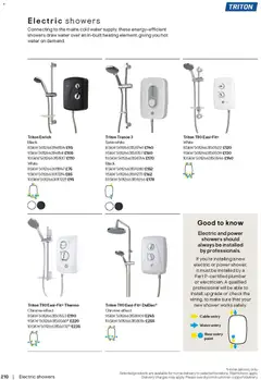 Preview of B&Q - Bathrooms valid from 16.12.2025 | Page: 210 | Products: Shower, Cable