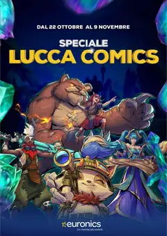 Anteprima del volantino Euronics volantino Lucca Comics valido a partire dal 22/10/2026