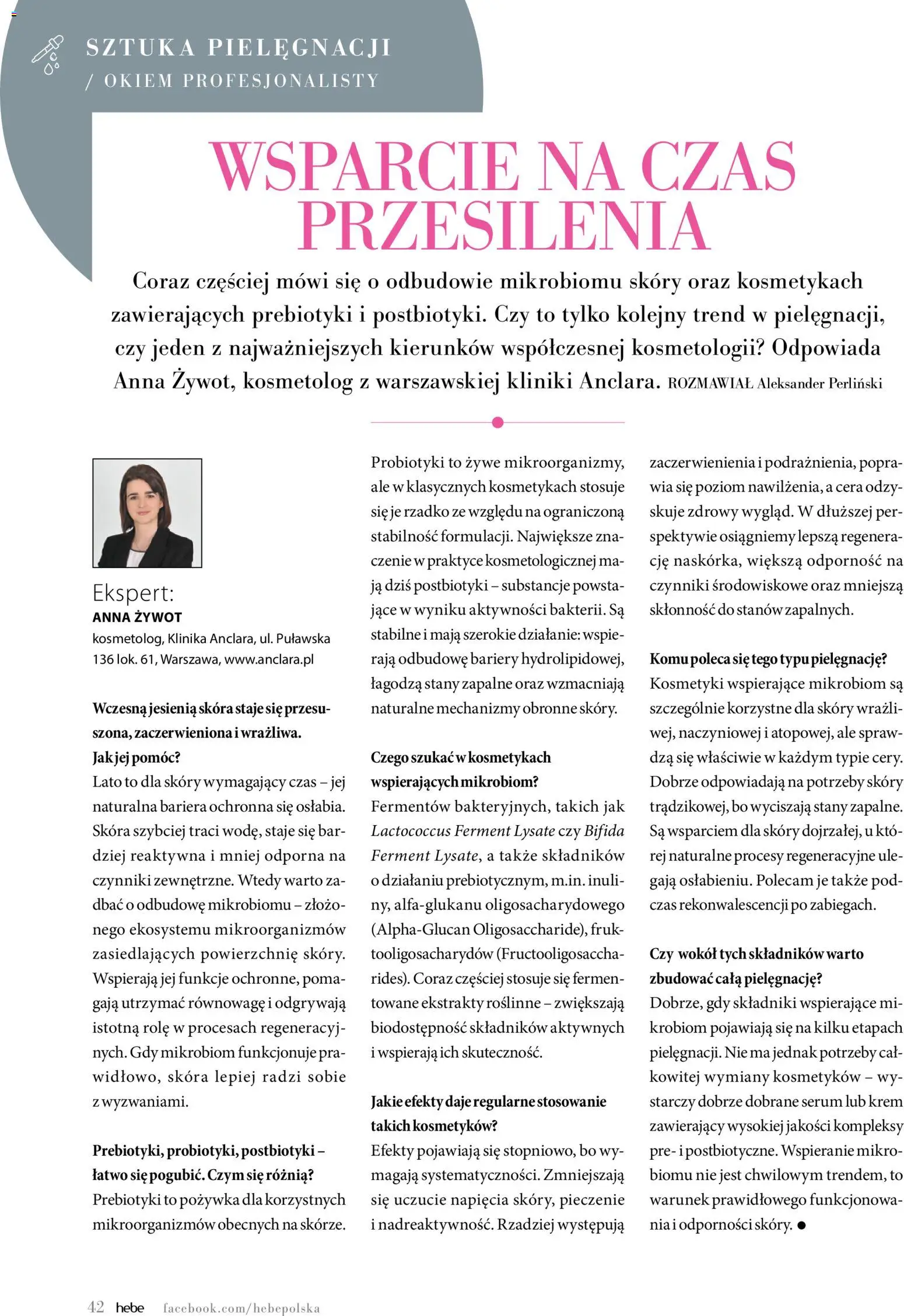 Hebe gazetka - Magazyn od 01.09.2026 | Strona: 42 | Produkty: Kosmetyki, Krem, Probiotyki