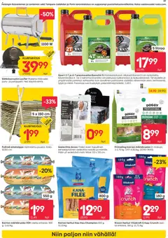 Rusta-mainoslehti voimassa 01.06.2026 alkaen | Sivu: 19 | Tuotteet: Kana, Ritilä, Koiran herkut, Poncho