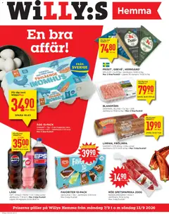 Willys erbjudanden Hemma - Förhandsvisning av reklamblad från butik Willys aktuell från 07/09/2026
