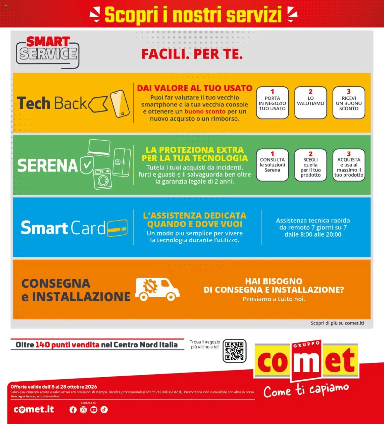 Volantino Comet del 08/10/2026 | Pagina: 44 | Prodotti: Porta, Tè, Smartphone
