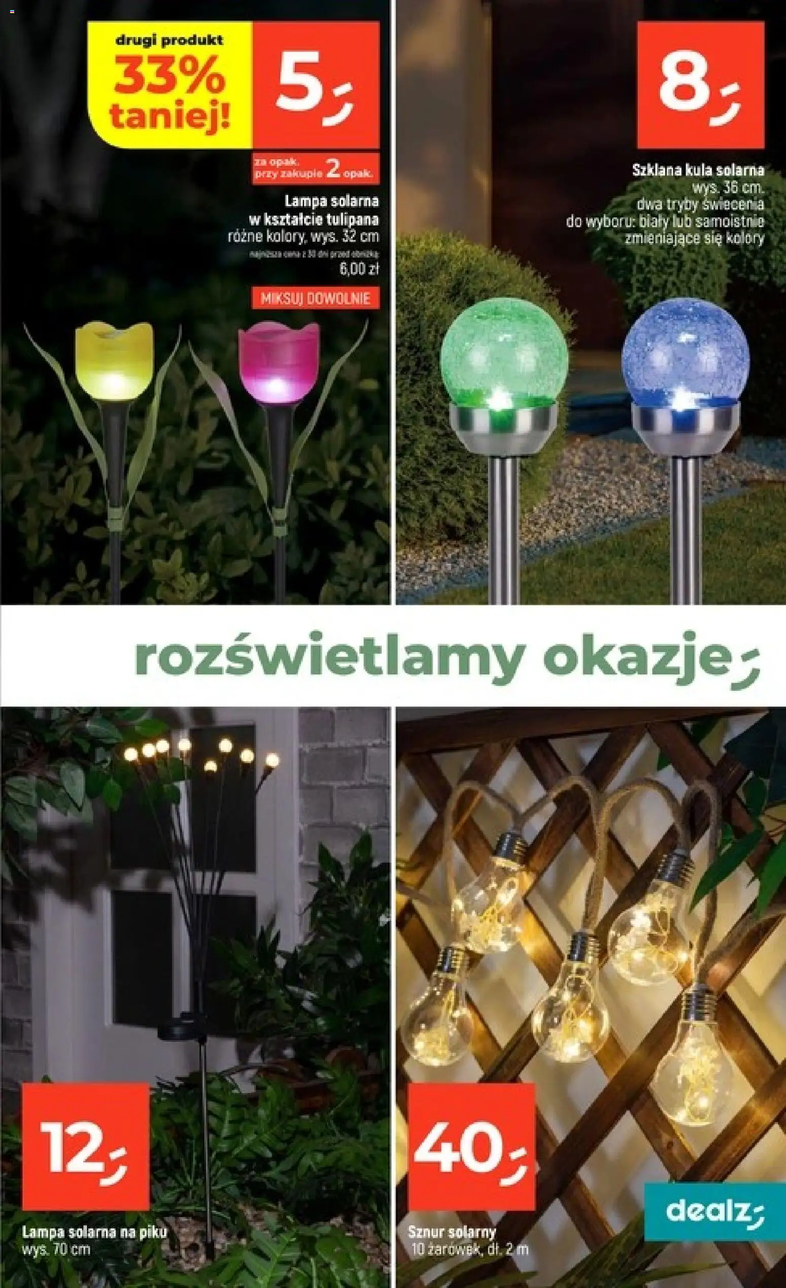 Dealz gazetka od 07.05.2026 | Strona: 35 | Produkty: Lampa solarna, Lampa