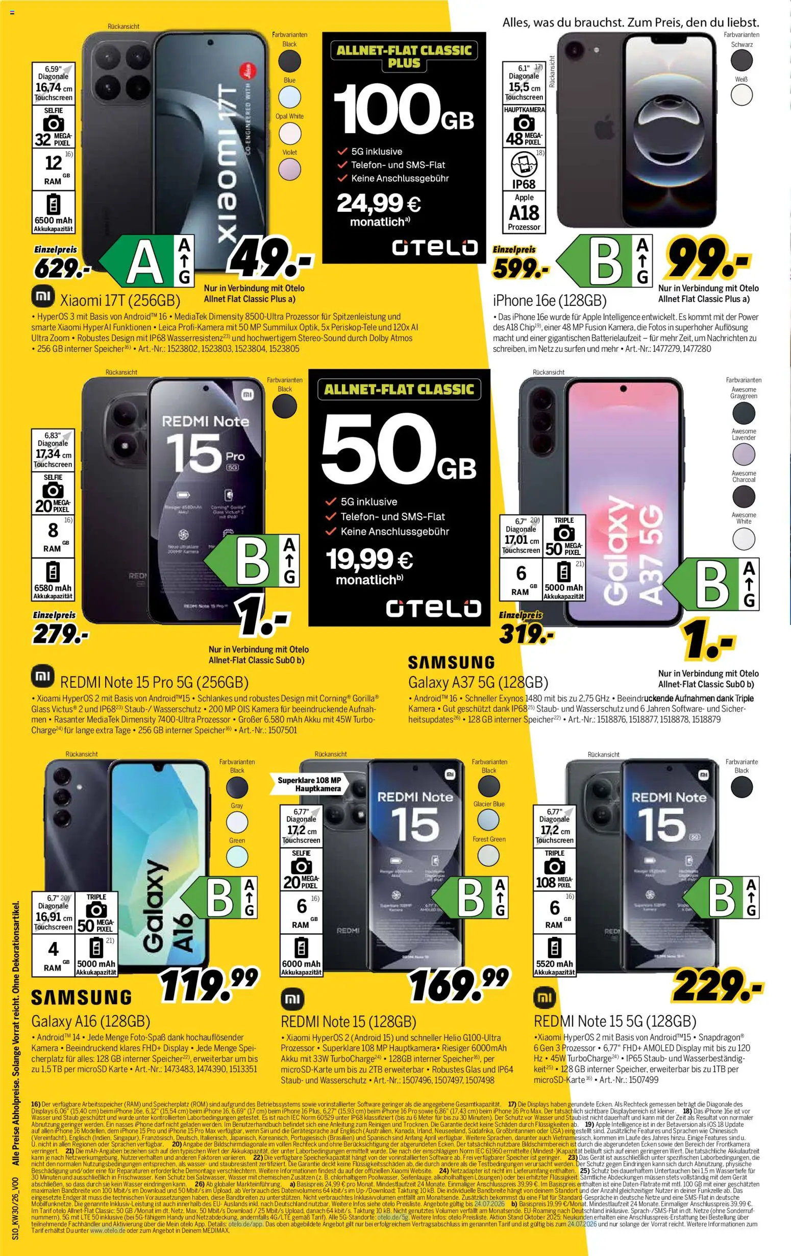 Medimax Prospekt – gültig ab 18.07.2026 | Seite: 10 | Produkte: Xiaomi, Samsung, Iphone, Wasser