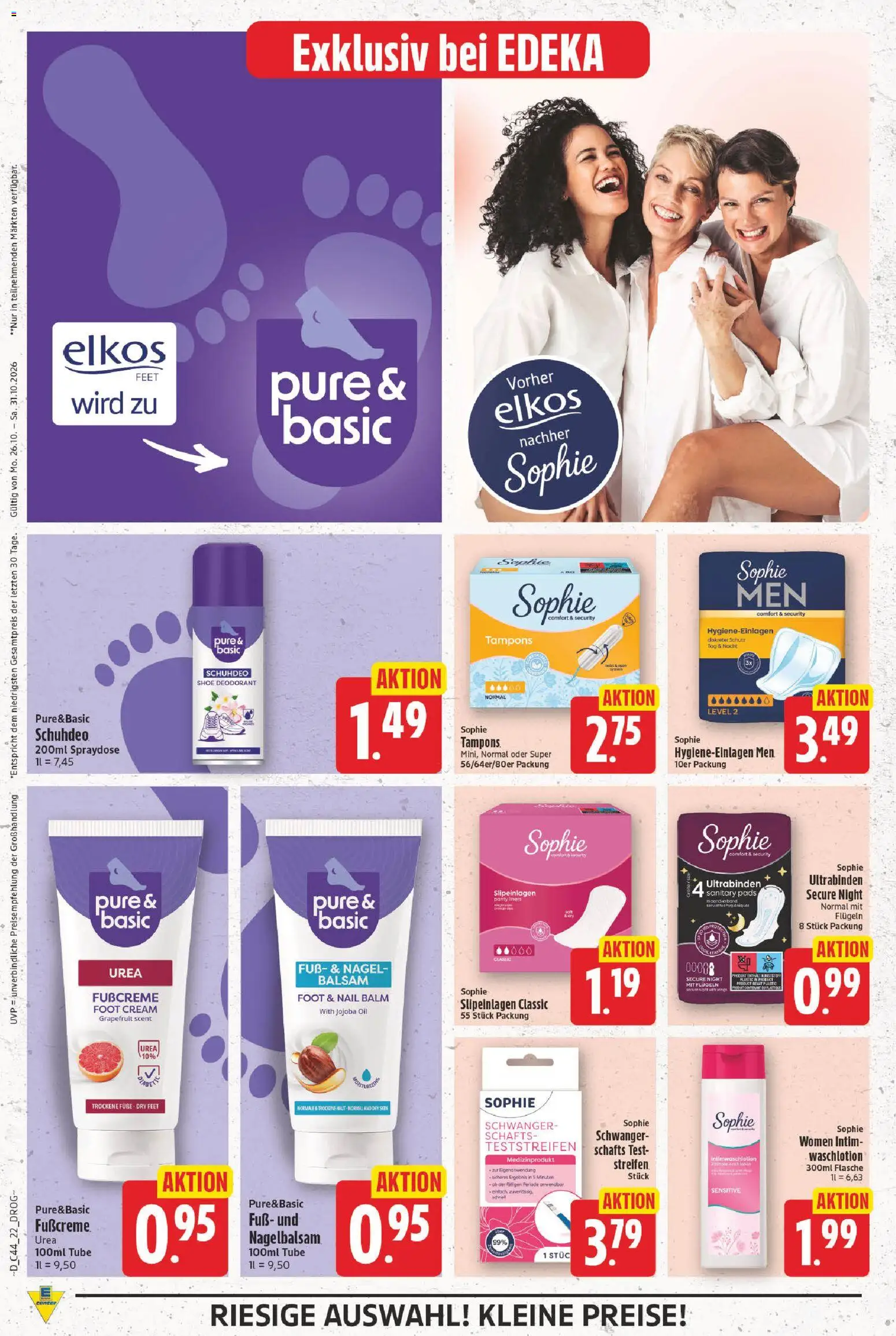 E center Prospekt – gültig ab 26.10.2026 | Seite: 22 | Produkte: Deodorant, Grapefruit, Fußcreme