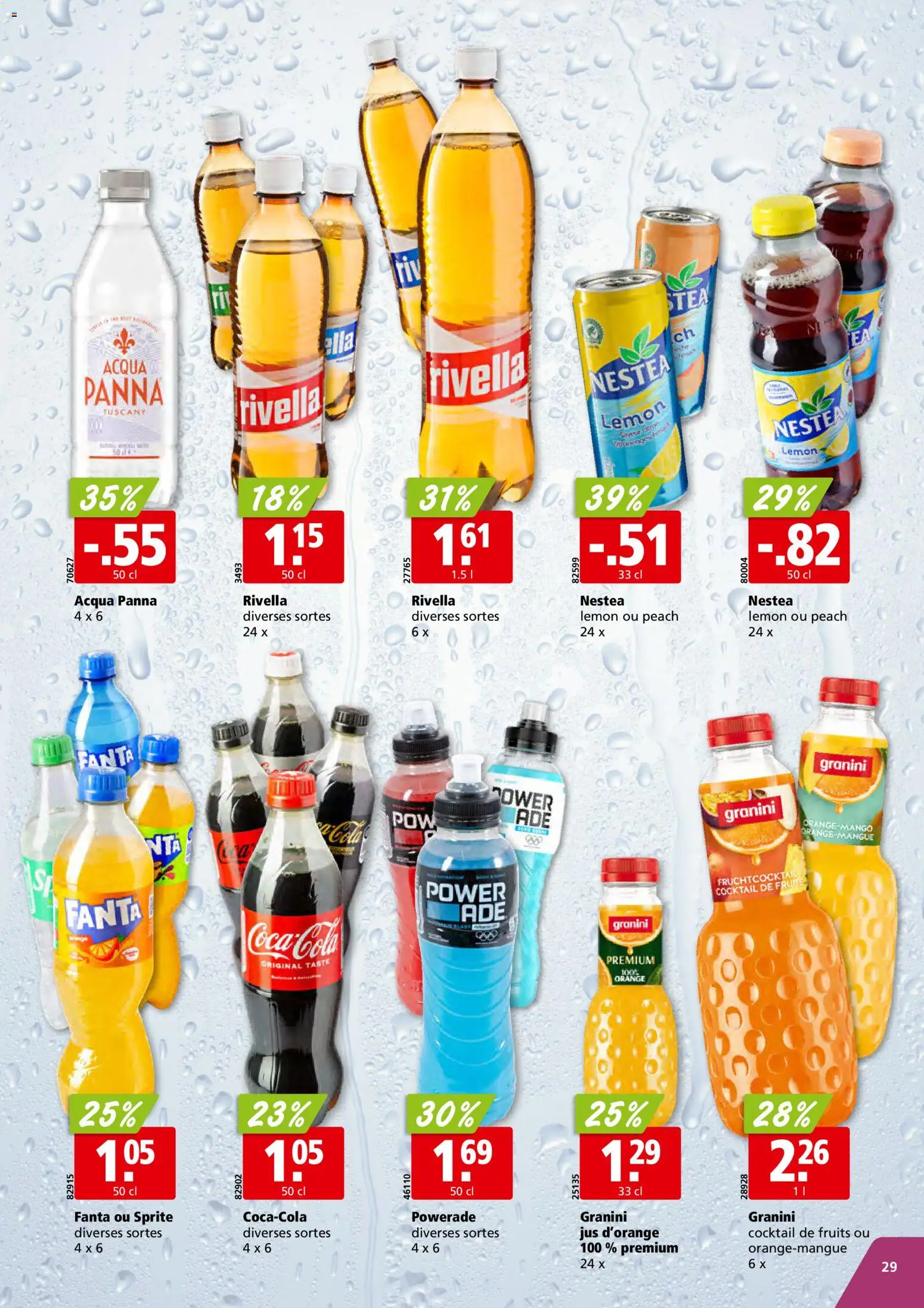 Aligro aktionen Chavannes, Matran, Genève, Sion – gültig ab 15.06.2026 | Seite: 29 | Produkte: Fanta, Sprite, Mango
