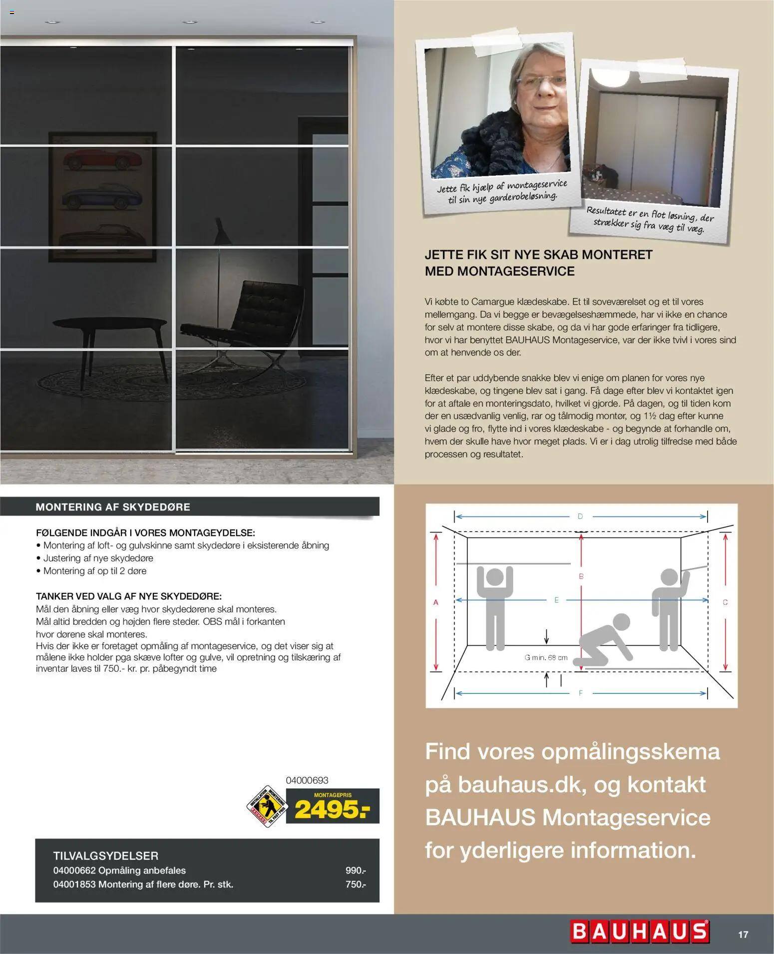 Bauhaus tilbudsavis – gyldig fra 01.01.2026 | Side: 17 | Produkter: Skydedøre, Skab, Soveværelset