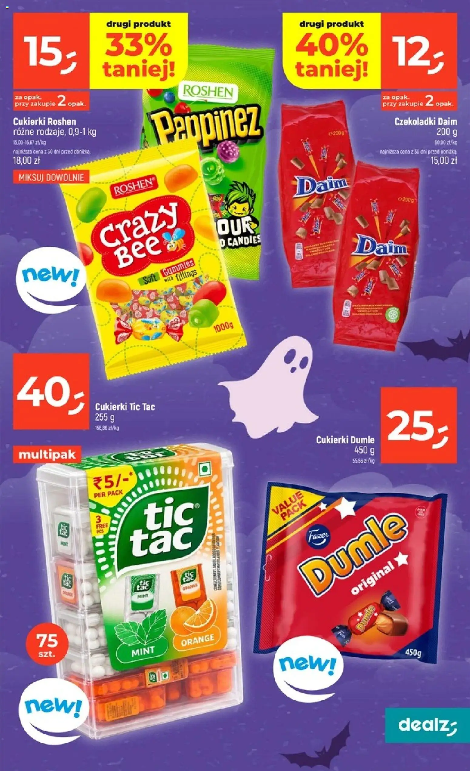 Dealz gazetka od 22.10.2026 | Strona: 13 | Produkty: Cukierki roshen, Czekoladki, Cukierki