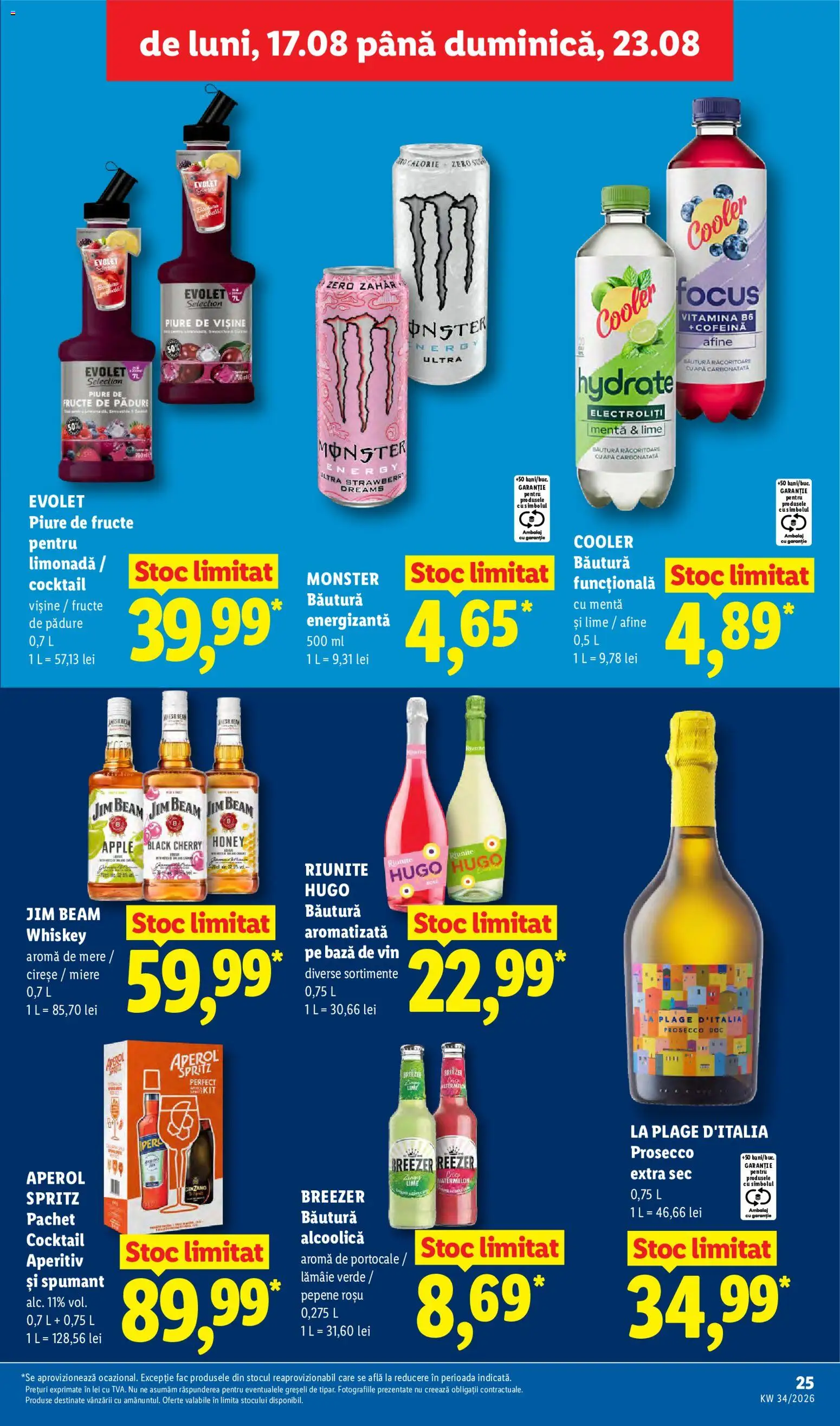 Noul catalog Lidl – valabil de la 17.08.2026 | Pagină: 25 | Produse: Miere, Fructe de pădure, Cocktail, Fructe