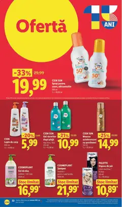 Ofertele Lidl valabile de la 22.06.2026 | Pagină: 32 | Produse: Duș, Șampon, Lapte, Sos