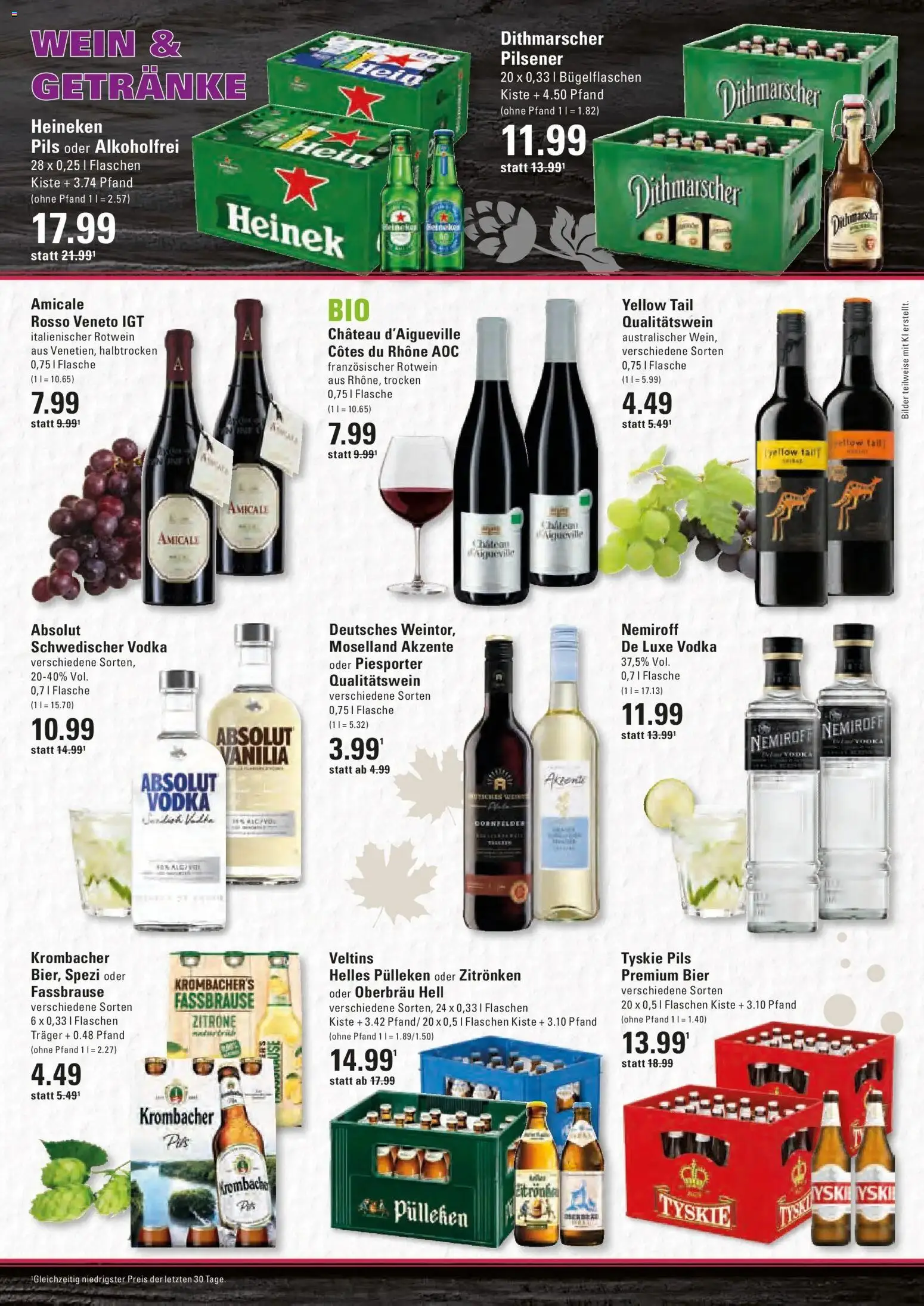 Edeka Prospekt Prisdorf (ab 31.08.2026) » Angebote Online | Seite: 15 | Produkte: Tyskie, Bier, Rotwein, Vodka