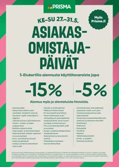 Prisma-mainoslehti voimassa 27.05.2026 alkaen